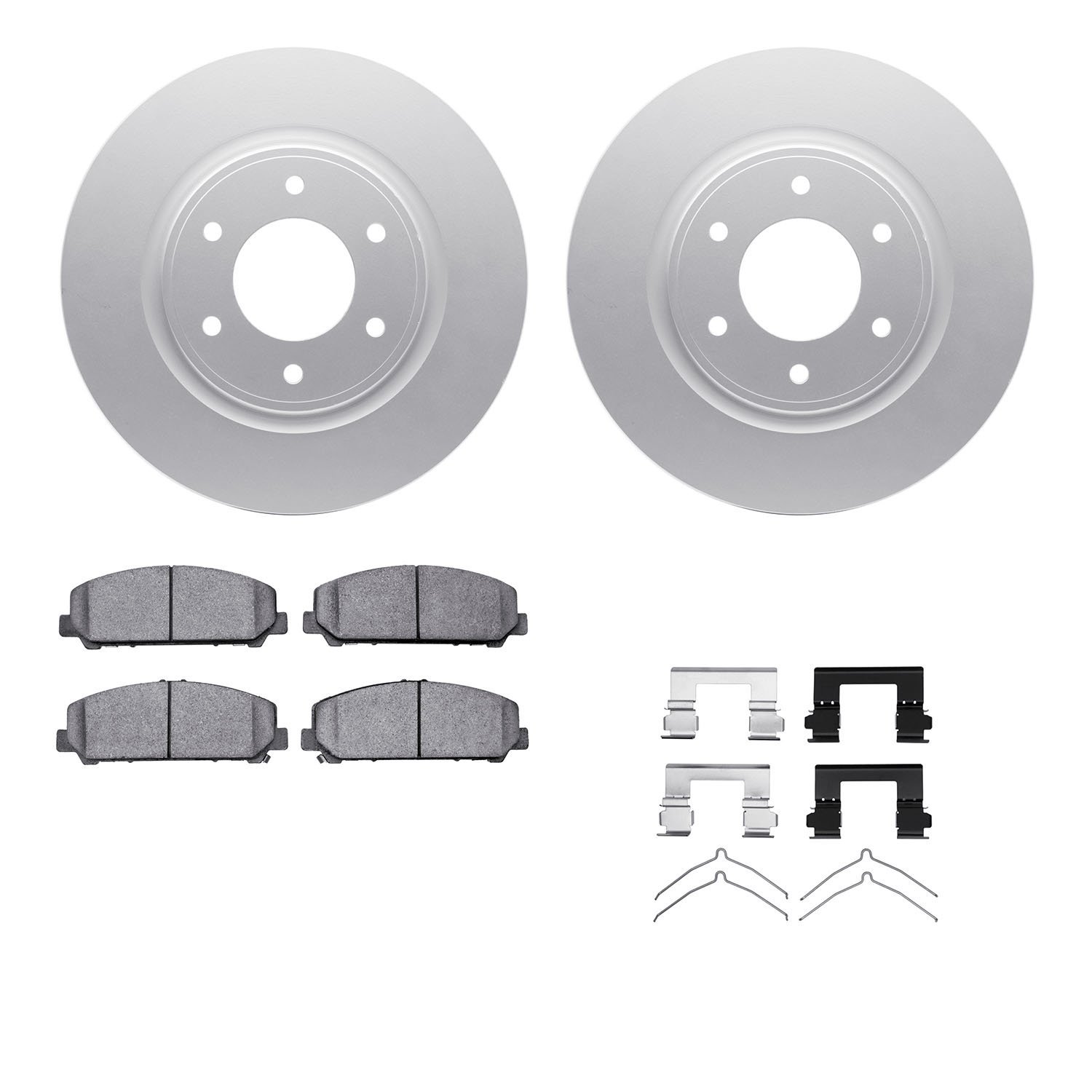 4412-67005 Geospec Brake Rotors with Ultimate-Duty Brake Pads & Hardware, Fits Select Infiniti/Nissan, Position: Front