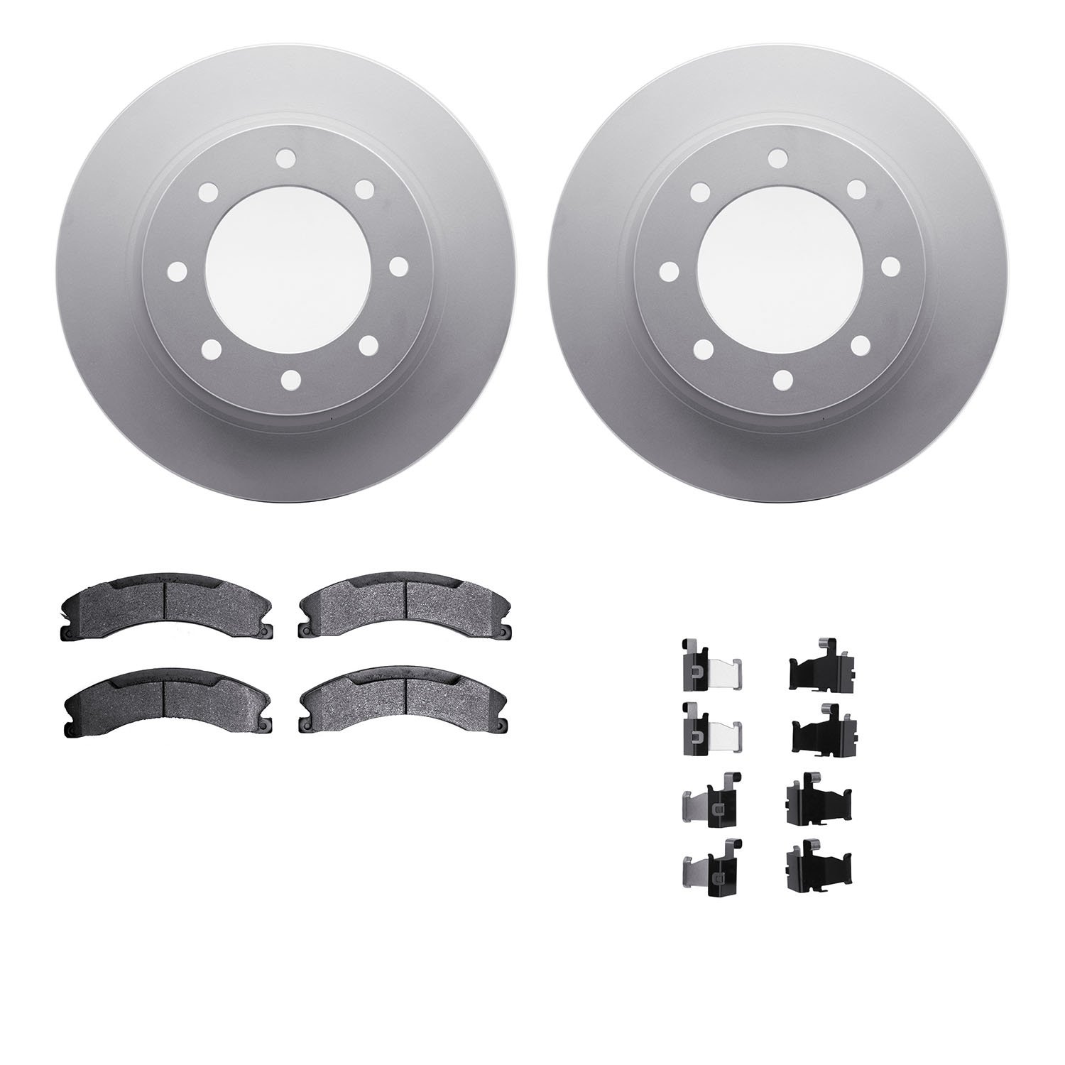 4412-67007 Geospec Brake Rotors with Ultimate-Duty Brake Pads & Hardware, 2012-2021 Infiniti/Nissan, Position: Front