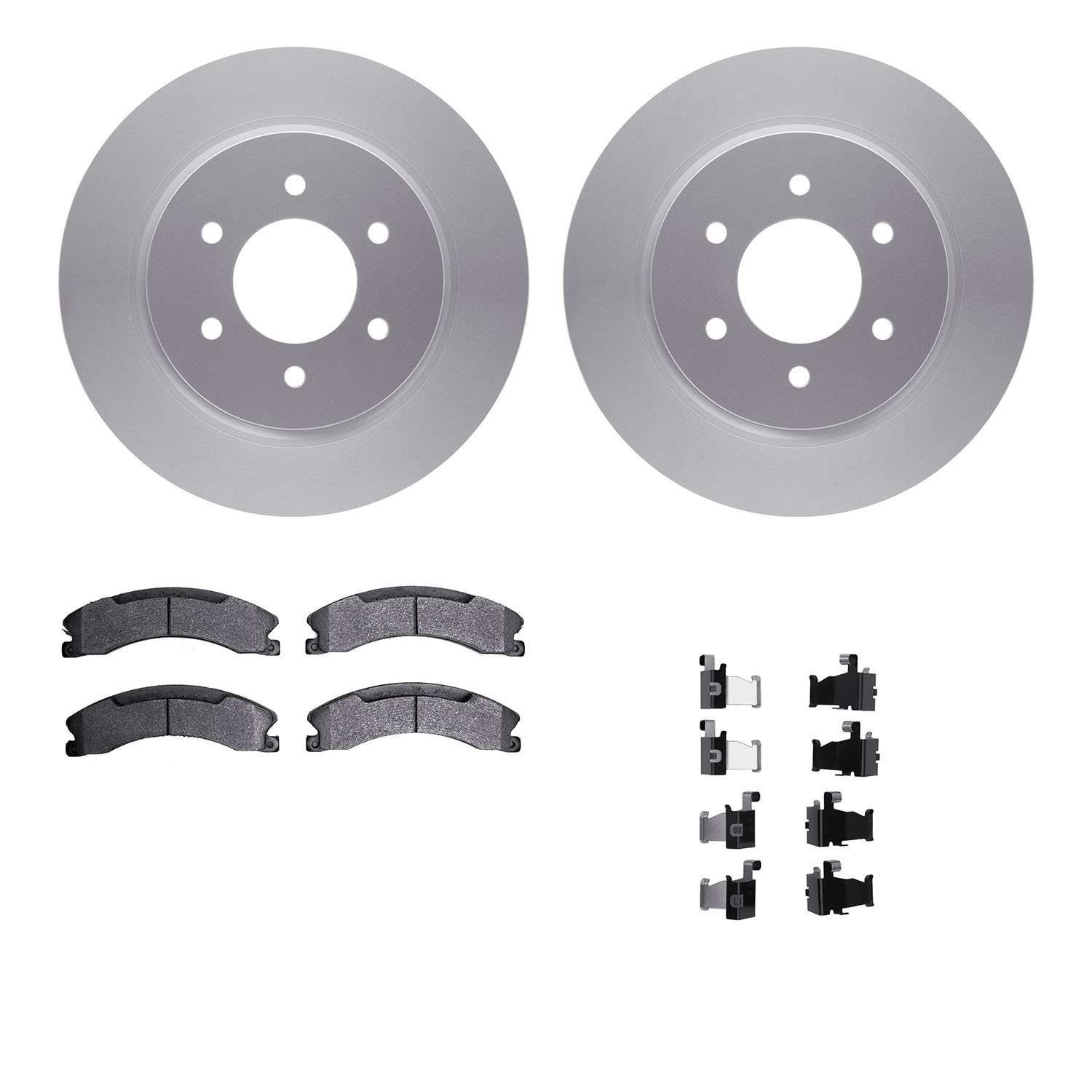 4412-67008 Geospec Brake Rotors with Ultimate-Duty Brake Pads & Hardware, Fits Select Infiniti/Nissan, Position: Front
