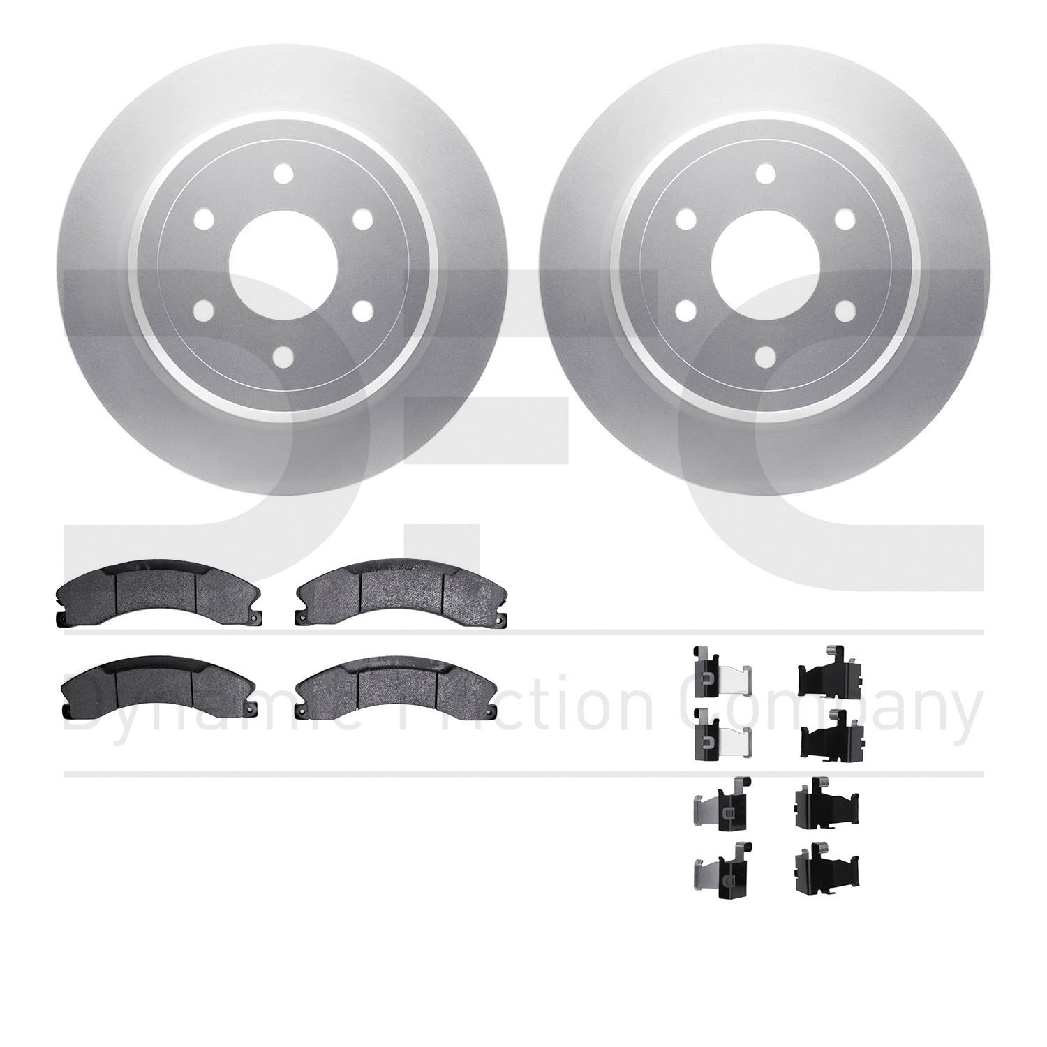 4412-67009 Geospec Brake Rotors with Ultimate-Duty Brake Pads & Hardware, Fits Select Infiniti/Nissan, Position: Rear