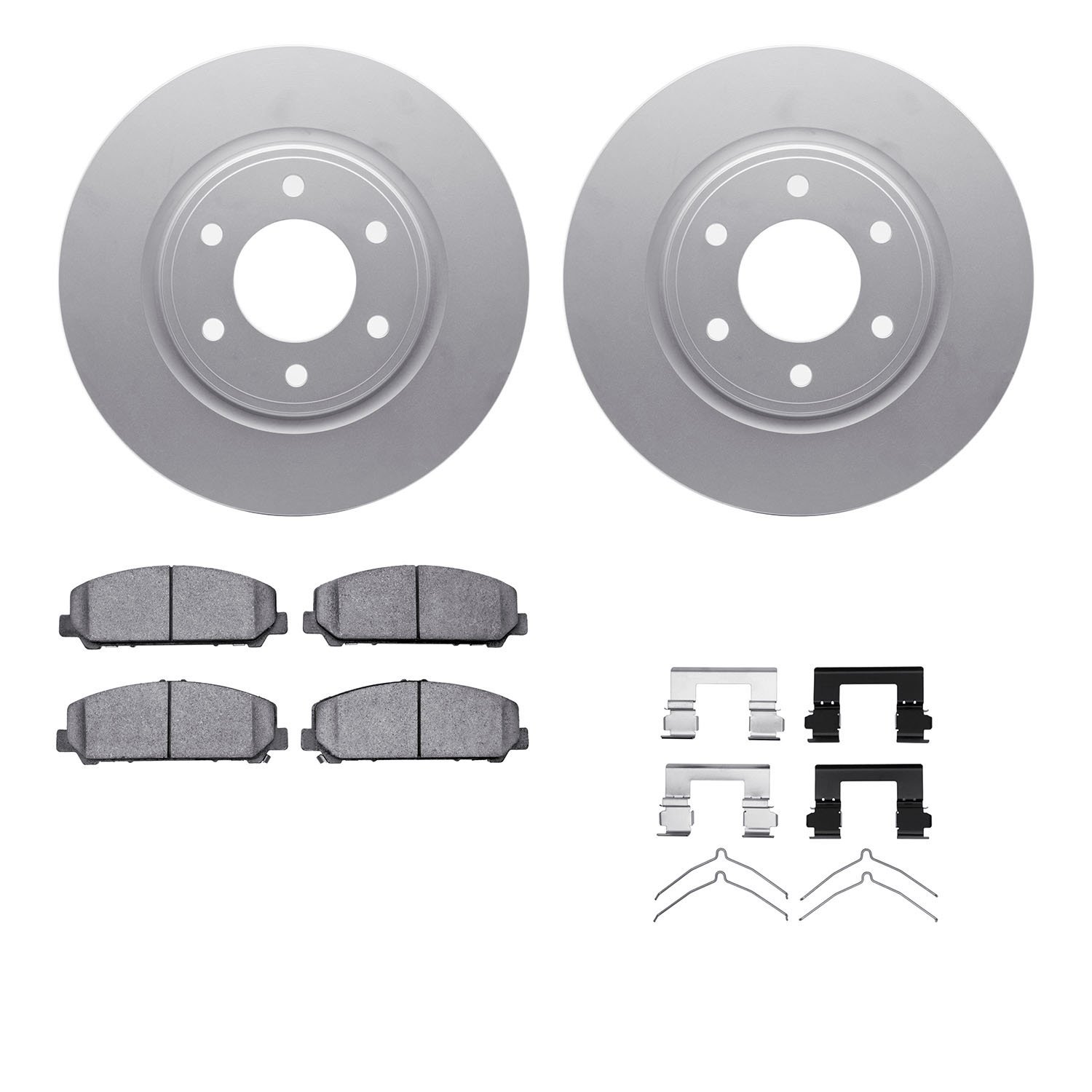 4412-68001 Geospec Brake Rotors with Ultimate-Duty Brake Pads & Hardware, Fits Select Infiniti/Nissan, Position: Front