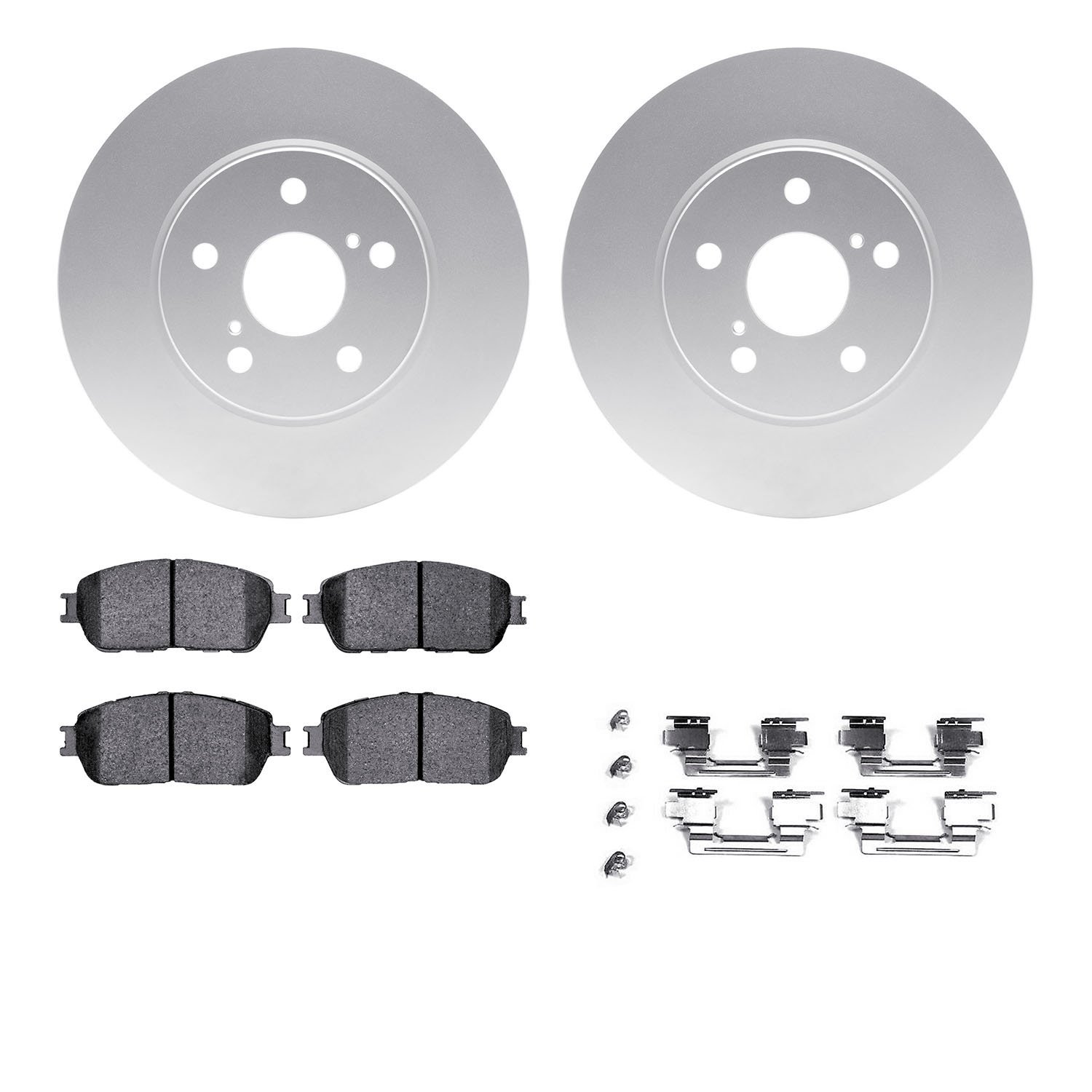 4412-76001 Geospec Brake Rotors with Ultimate-Duty Brake Pads & Hardware, 2004-2010 Lexus/Toyota/Scion, Position: Front
