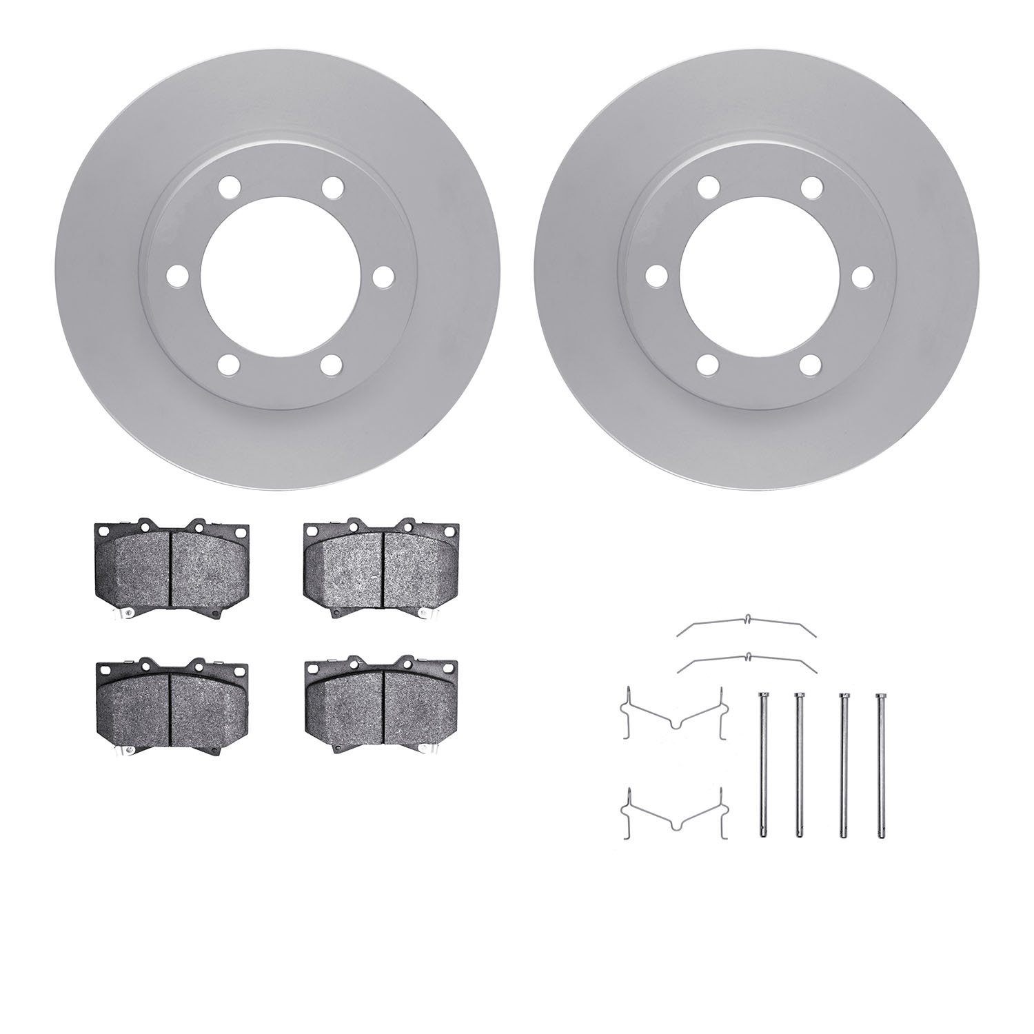 4412-76007 Geospec Brake Rotors with Ultimate-Duty Brake Pads & Hardware, 2000-2002 Lexus/Toyota/Scion, Position: Front