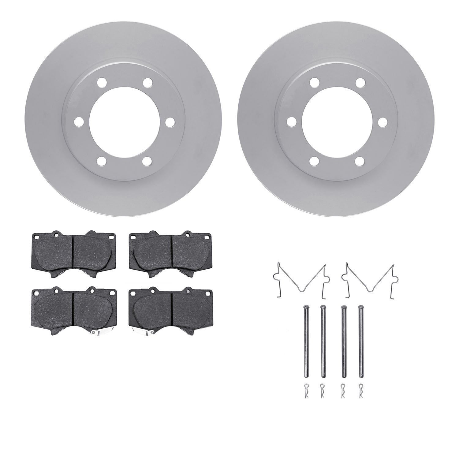 4412-76008 Geospec Brake Rotors with Ultimate-Duty Brake Pads & Hardware, 2000-2007 Lexus/Toyota/Scion, Position: Front