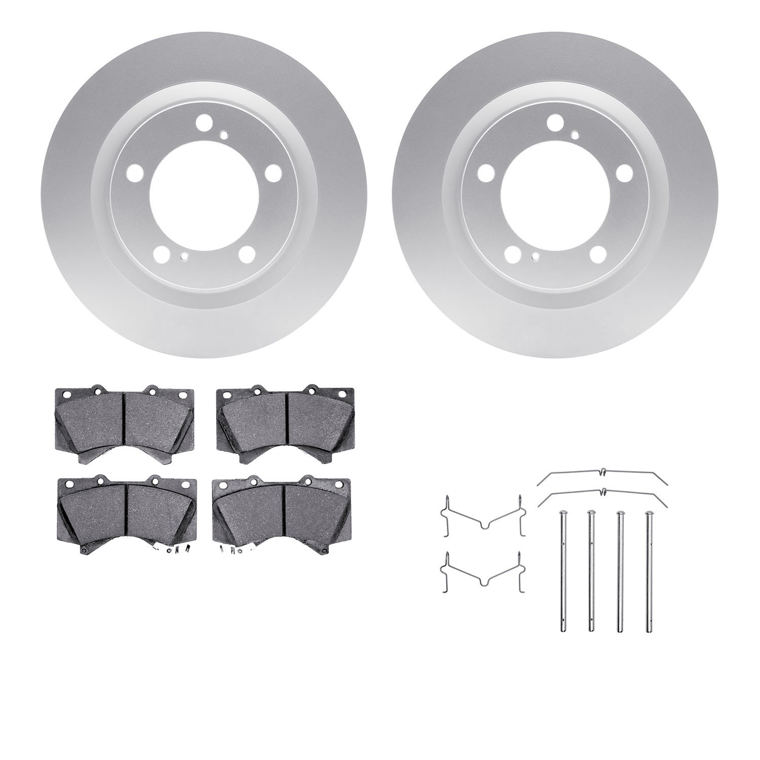 4412-76013 Geospec Brake Rotors with Ultimate-Duty Brake Pads & Hardware, Fits Select Lexus/Toyota/Scion, Position: Front