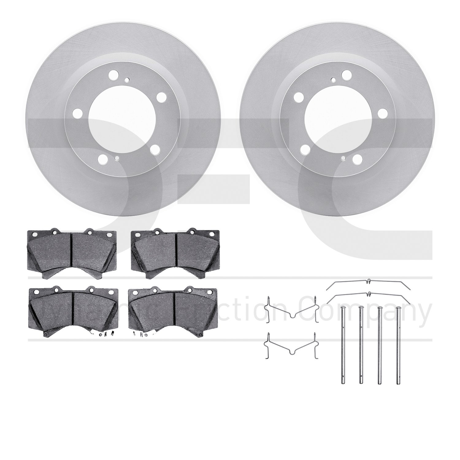 4412-76015 Geospec Brake Rotors with Ultimate-Duty Brake Pads & Hardware, 2008-2021 Lexus/Toyota/Scion, Position: Front
