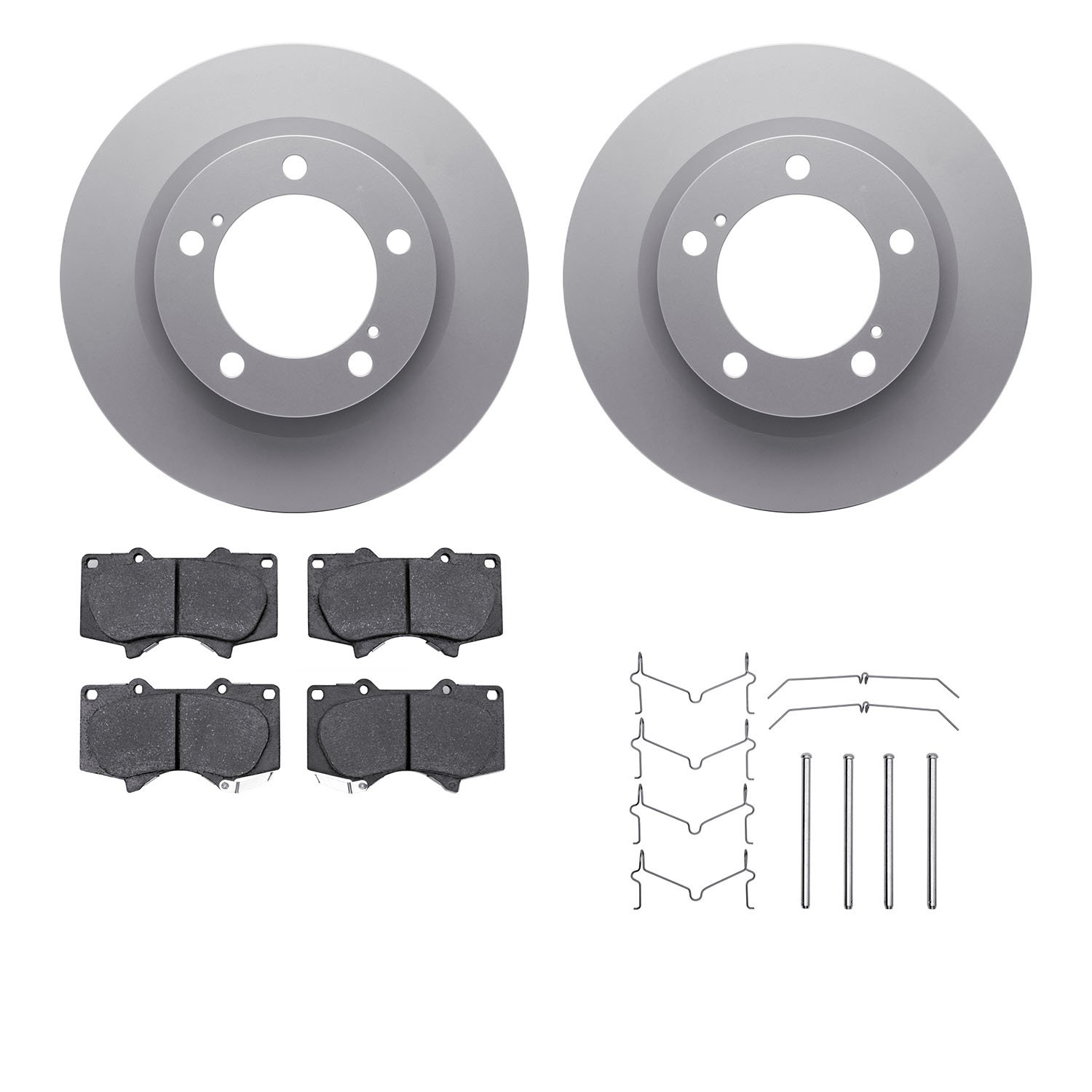 4412-76016 Geospec Brake Rotors with Ultimate-Duty Brake Pads & Hardware, Fits Select Lexus/Toyota/Scion, Position: Front