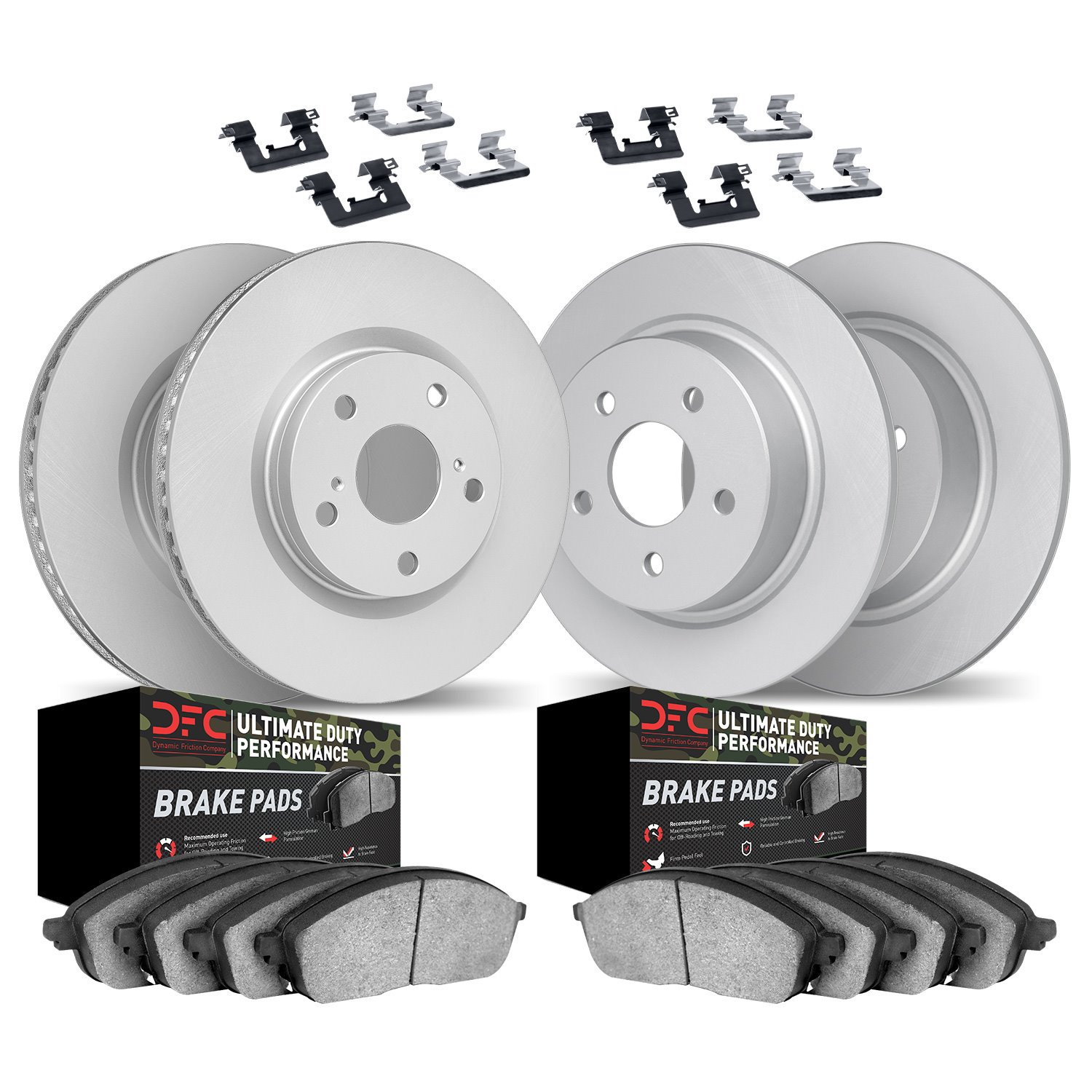 Geospec Brake Rotors with Ultimate-Duty Brake Pads &