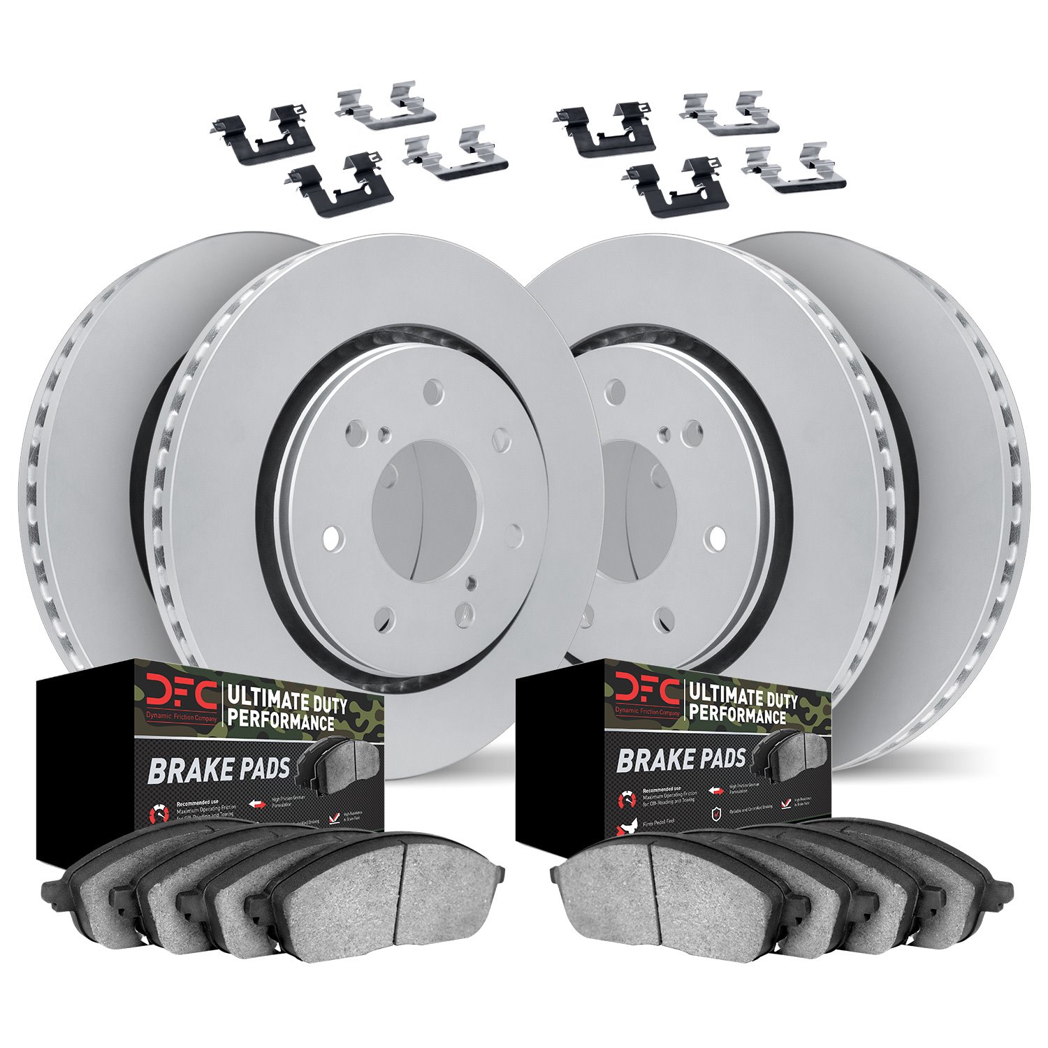 4414-54028 Geospec Brake Rotors with Ultimate-Duty Brake Pads & Hardware, 2009-2009 Ford/Lincoln/Mercury/Mazda, Position: Front