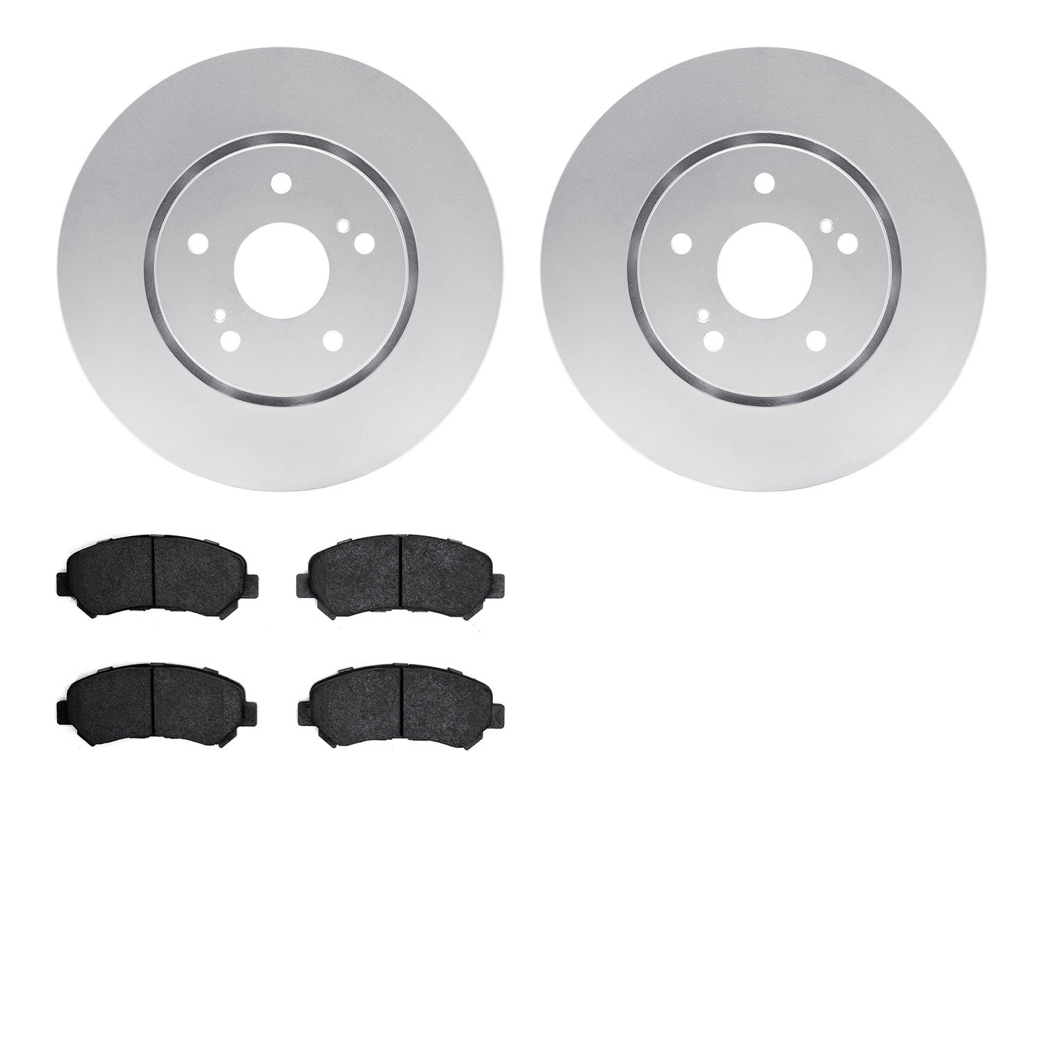 4502-01015 Geospec Brake Rotors w/5000 Advanced Brake Pads Kit, 2010-2013 Suzuki, Position: Front