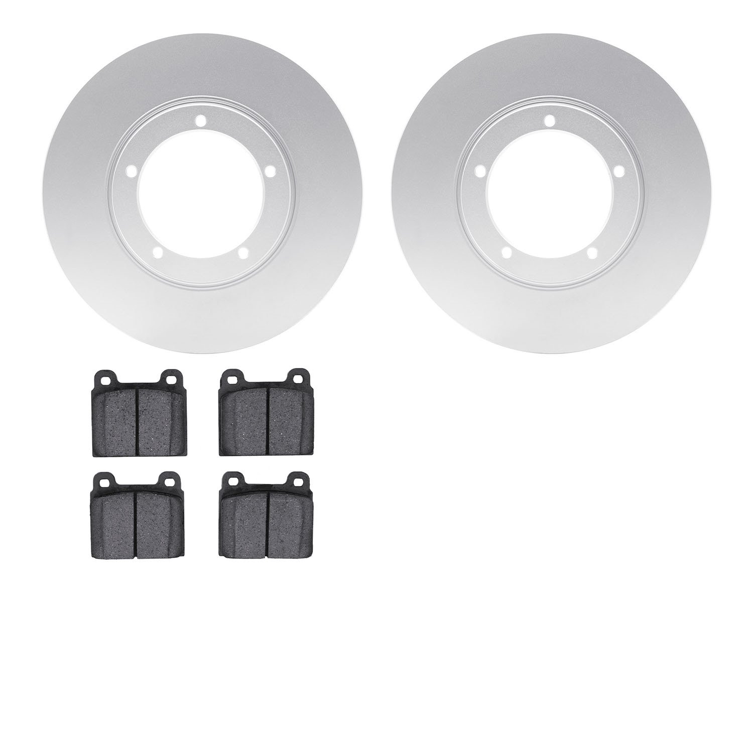 4502-02026 Geospec Brake Rotors w/5000 Advanced Brake Pads Kit, 1969-1977 Porsche, Position: Front