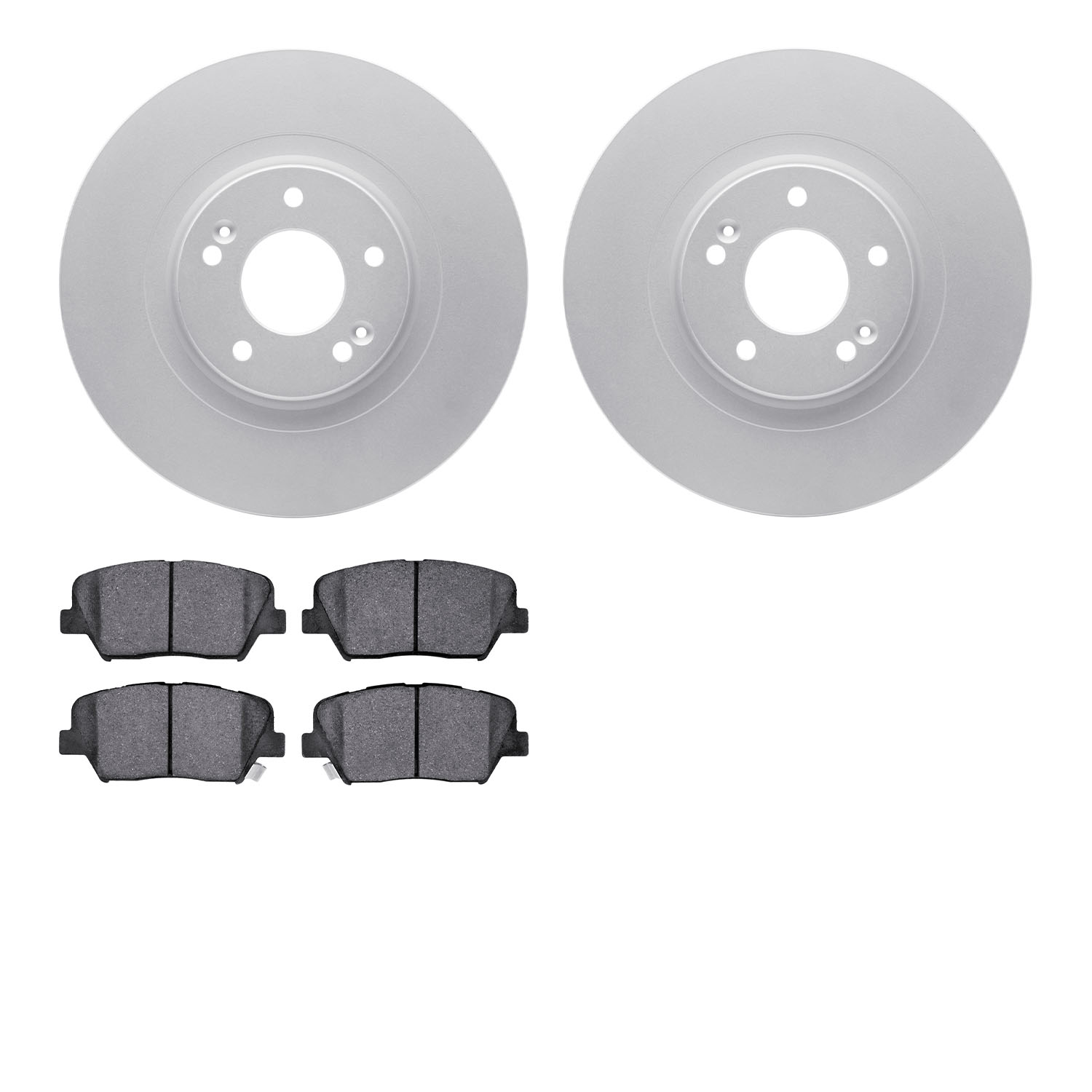 4502-03167 Geospec Brake Rotors w/5000 Advanced Brake Pads Kit, 2013-2018 Kia/Hyundai/Genesis, Position: Front