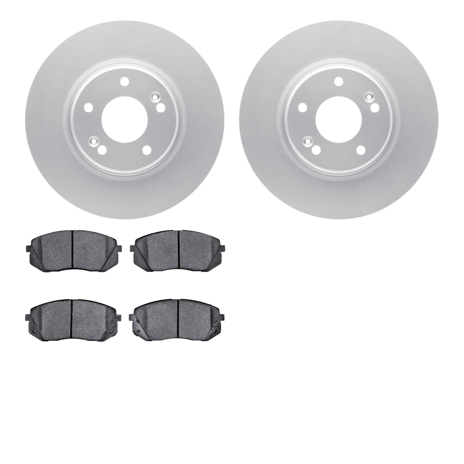 4502-03170 Geospec Brake Rotors w/5000 Advanced Brake Pads Kit, 2015-2015 Kia/Hyundai/Genesis, Position: Front