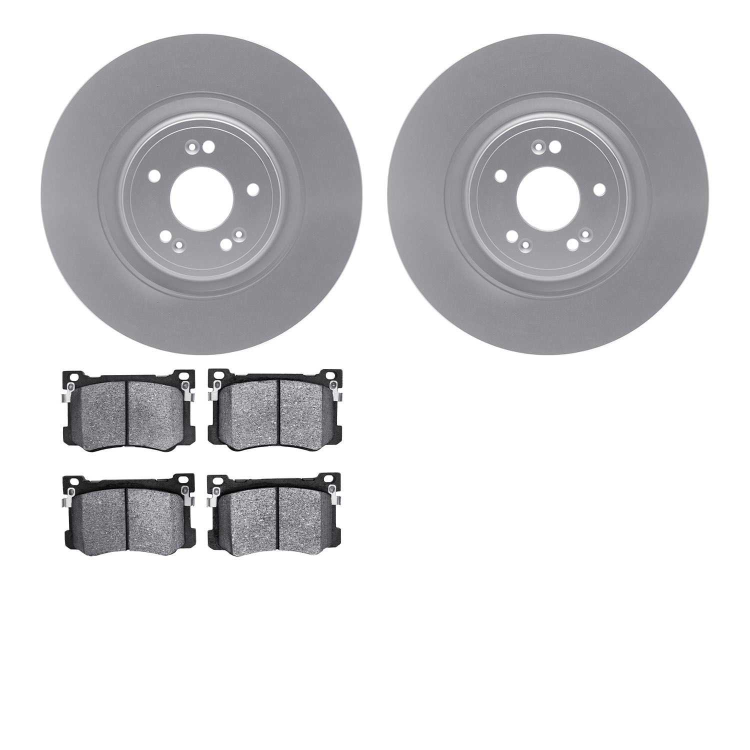 4502-03176 Geospec Brake Rotors w/5000 Advanced Brake Pads Kit, 2018-2020 Kia/Hyundai/Genesis, Position: Front