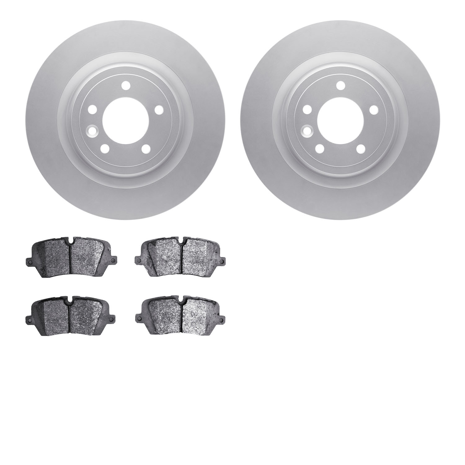 4502-11067 Geospec Brake Rotors w/5000 Advanced Brake Pads Kit, Fits Select Land Rover, Position: Rear