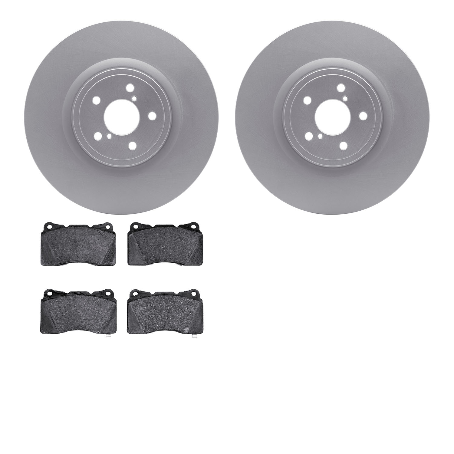 4502-13050 Geospec Brake Rotors w/5000 Advanced Brake Pads Kit, 2003-2020 Multiple Makes/Models, Position: Front