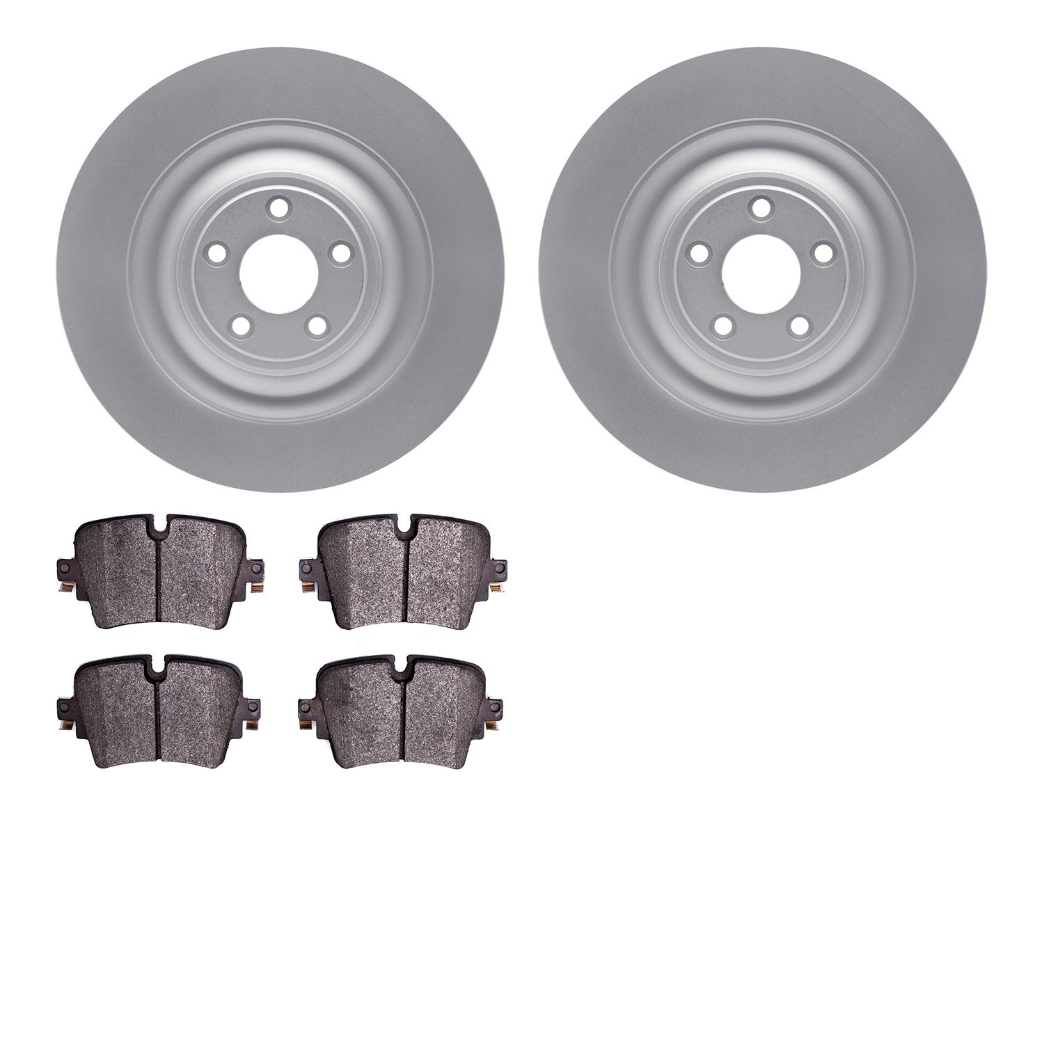 4502-20051 Geospec Brake Rotors w/5000 Advanced Brake Pads Kit, 2014-2021 Jaguar, Position: Rear