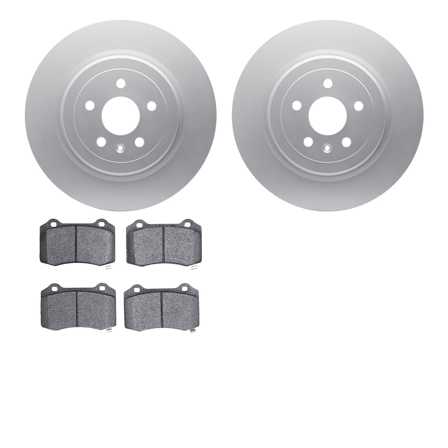 4502-26005 Geospec Brake Rotors w/5000 Advanced Brake Pads Kit, 2012-2020 Tesla, Position: Rear