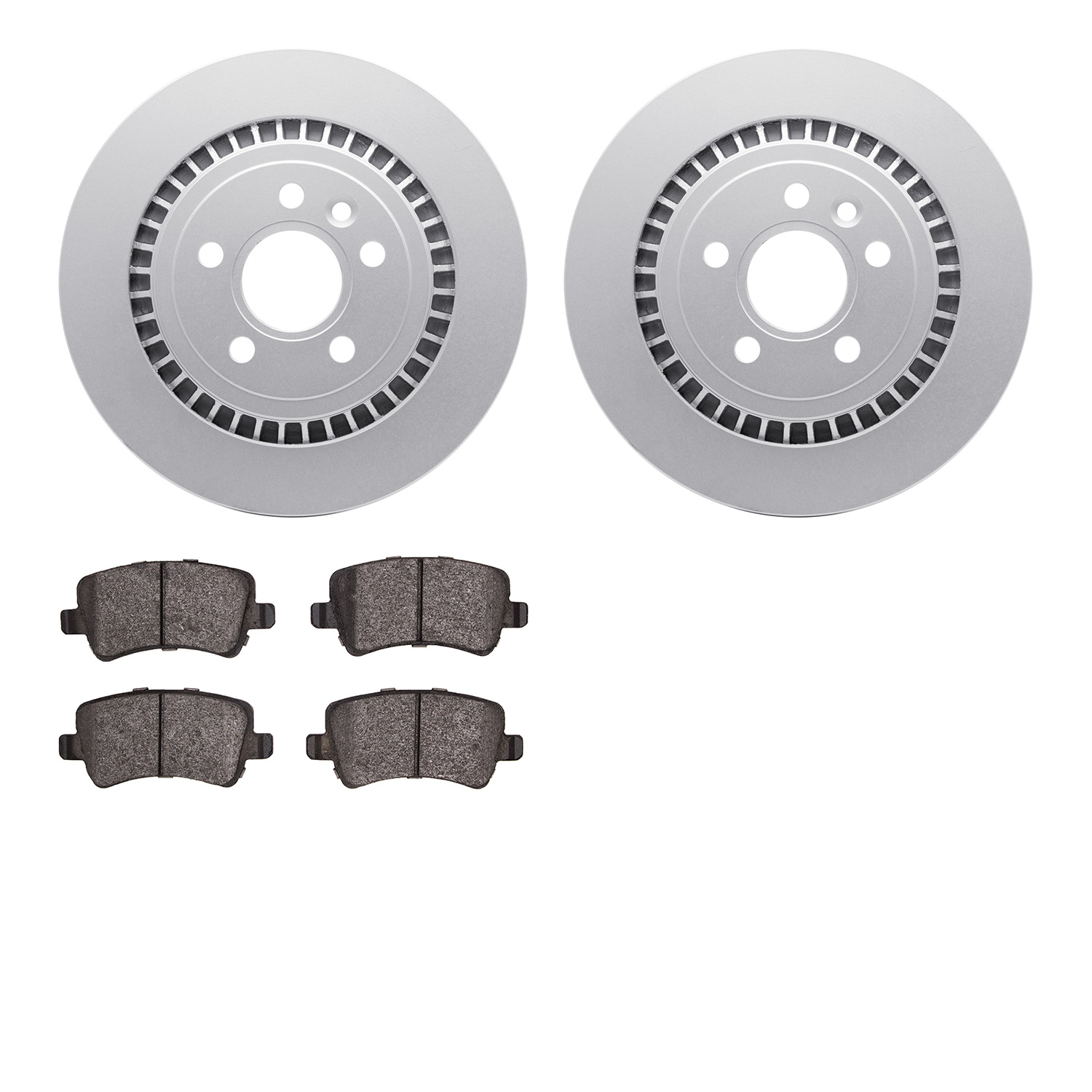 4502-27109 Geospec Brake Rotors w/5000 Advanced Brake Pads Kit, 2016-2018 Volvo, Position: Rear