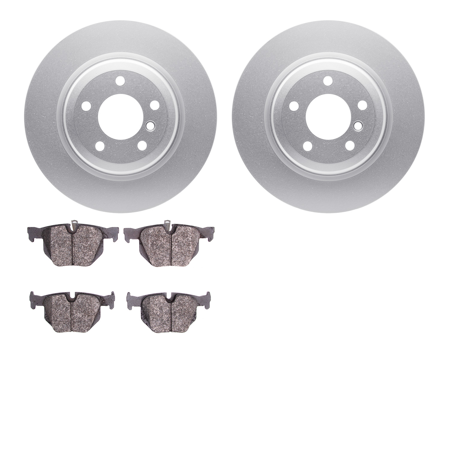 4502-31191 Geospec Brake Rotors w/5000 Advanced Brake Pads Kit, 2006-2015 BMW, Position: Rear