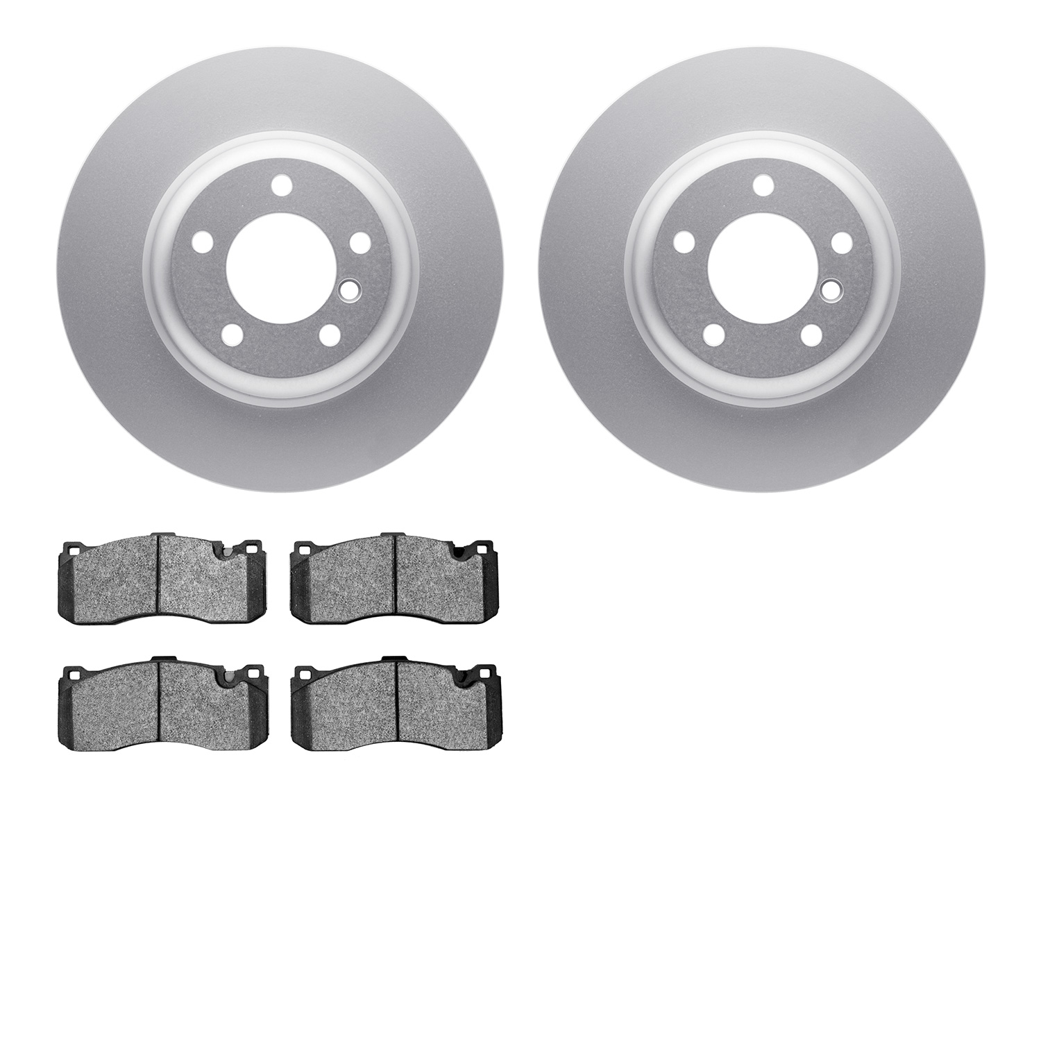 4502-31200 Geospec Brake Rotors w/5000 Advanced Brake Pads Kit, 2006-2013 BMW, Position: Front