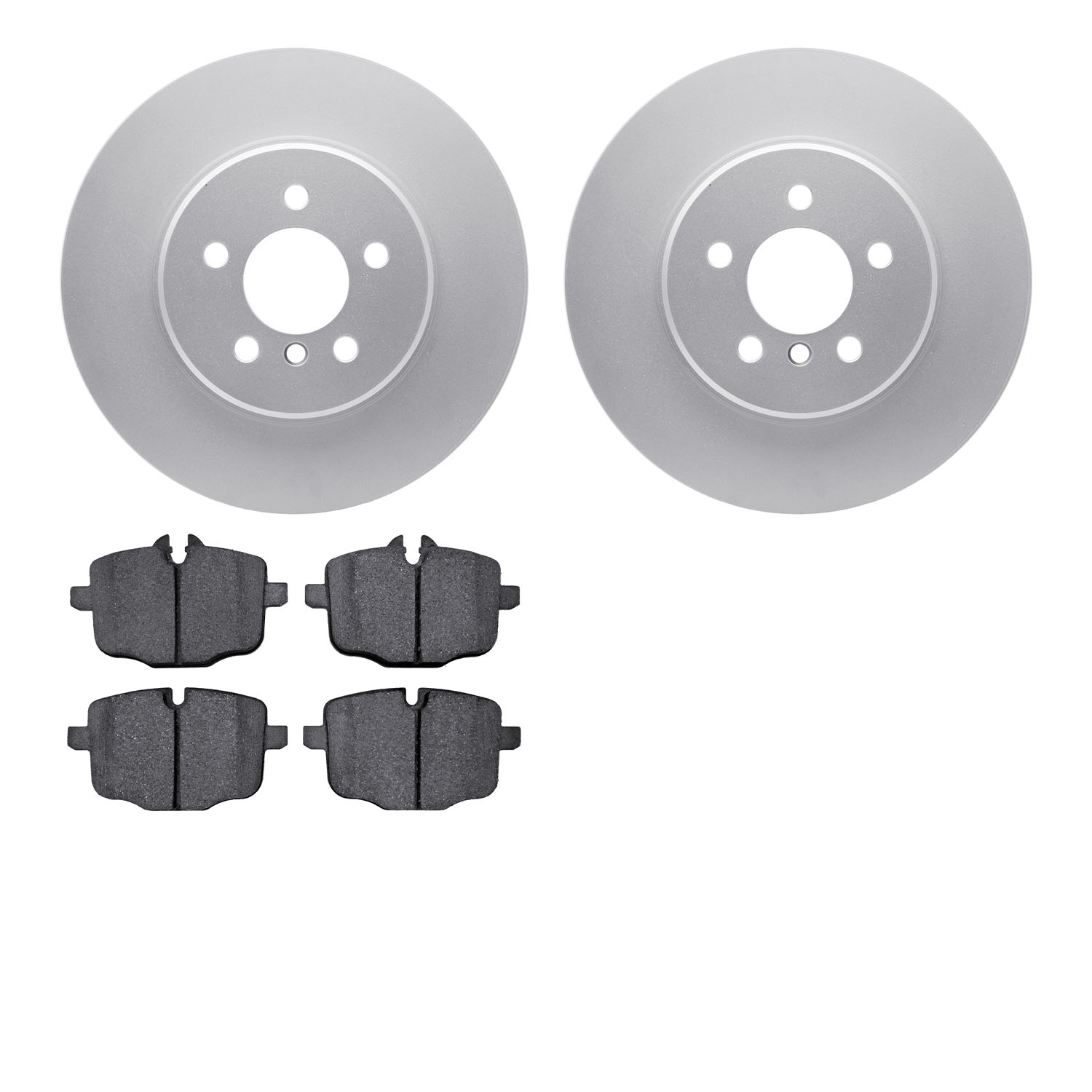 4502-31226 Geospec Brake Rotors w/5000 Advanced Brake Pads Kit, 2015-2015 BMW, Position: Rear