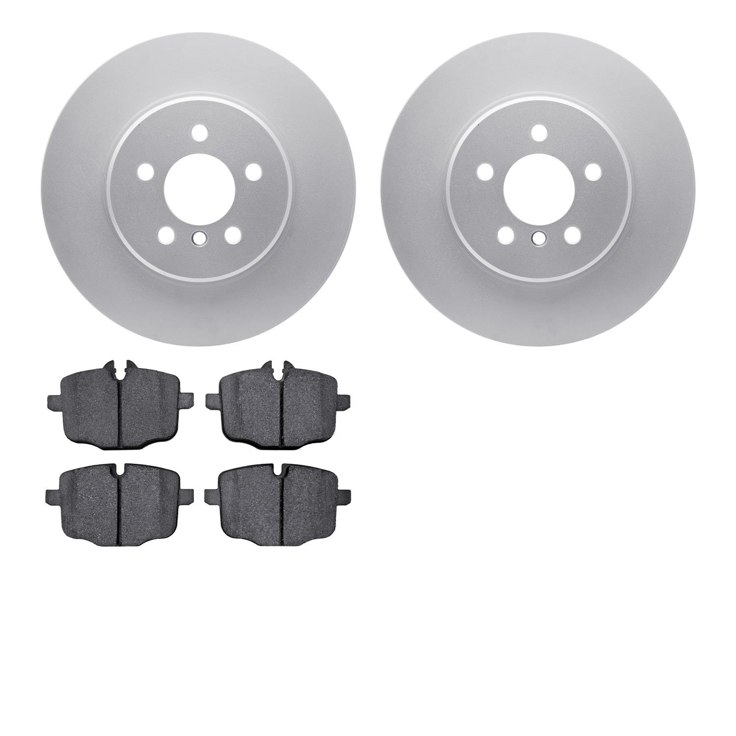 4502-31227 Geospec Brake Rotors w/5000 Advanced Brake Pads Kit, 2011-2019 BMW, Position: Rear