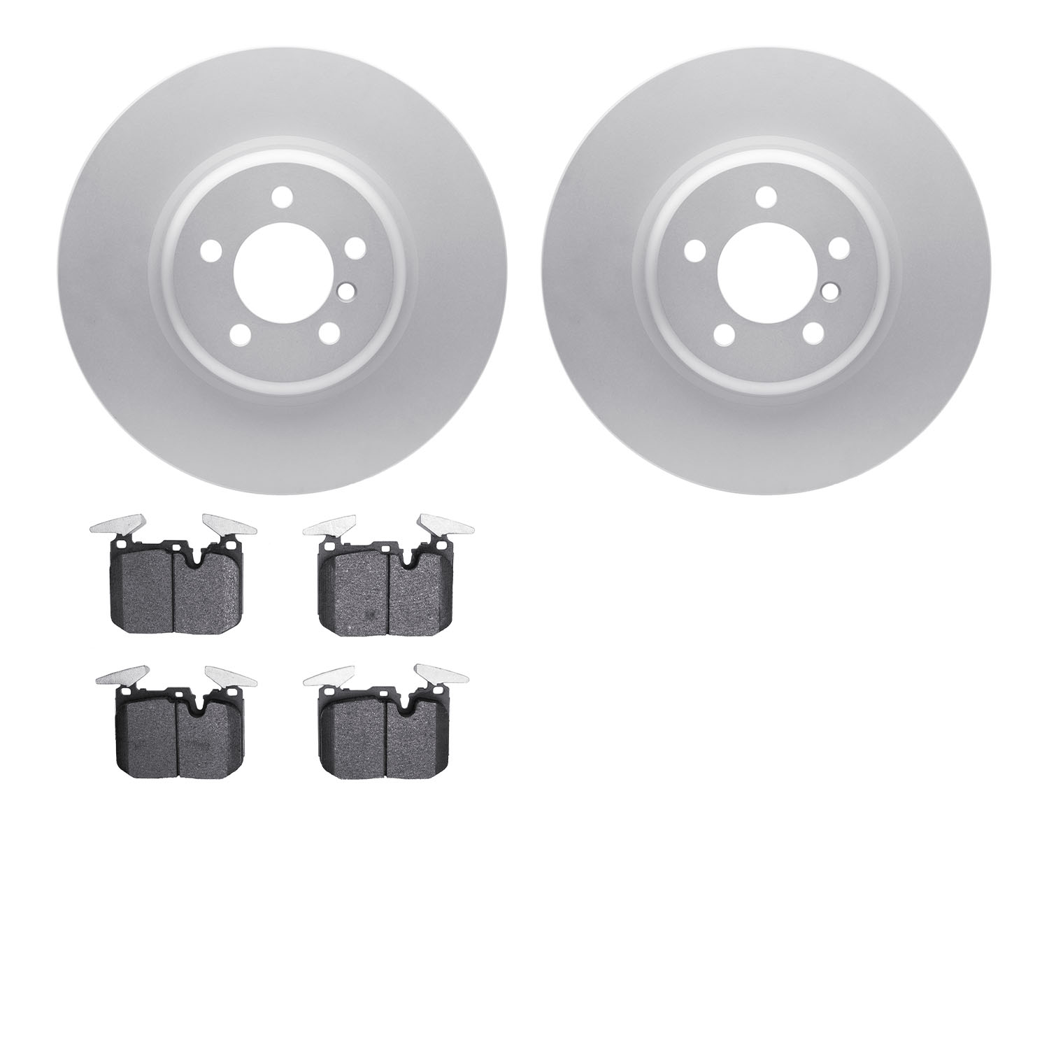 4502-31237 Geospec Brake Rotors w/5000 Advanced Brake Pads Kit, 2013-2020 BMW, Position: Front