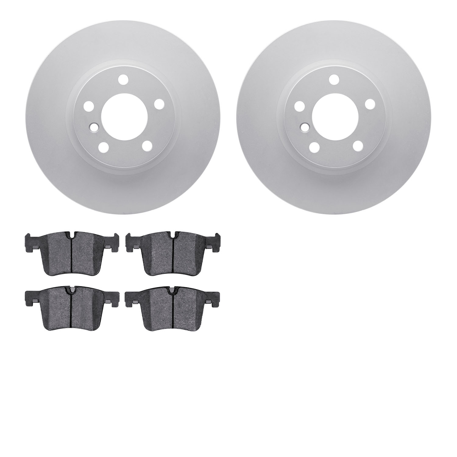 4502-31270 Geospec Brake Rotors w/5000 Advanced Brake Pads Kit, 2015-2018 BMW, Position: Front