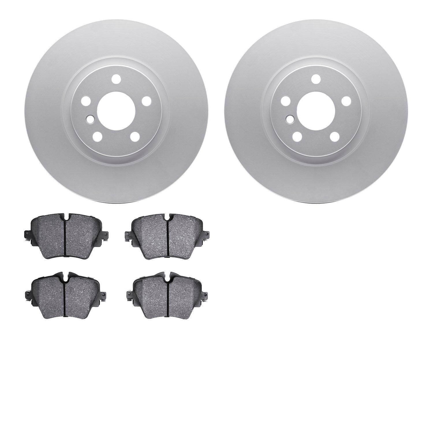 4502-31274 Geospec Brake Rotors w/5000 Advanced Brake Pads Kit, Fits Select Mini, Position: Front