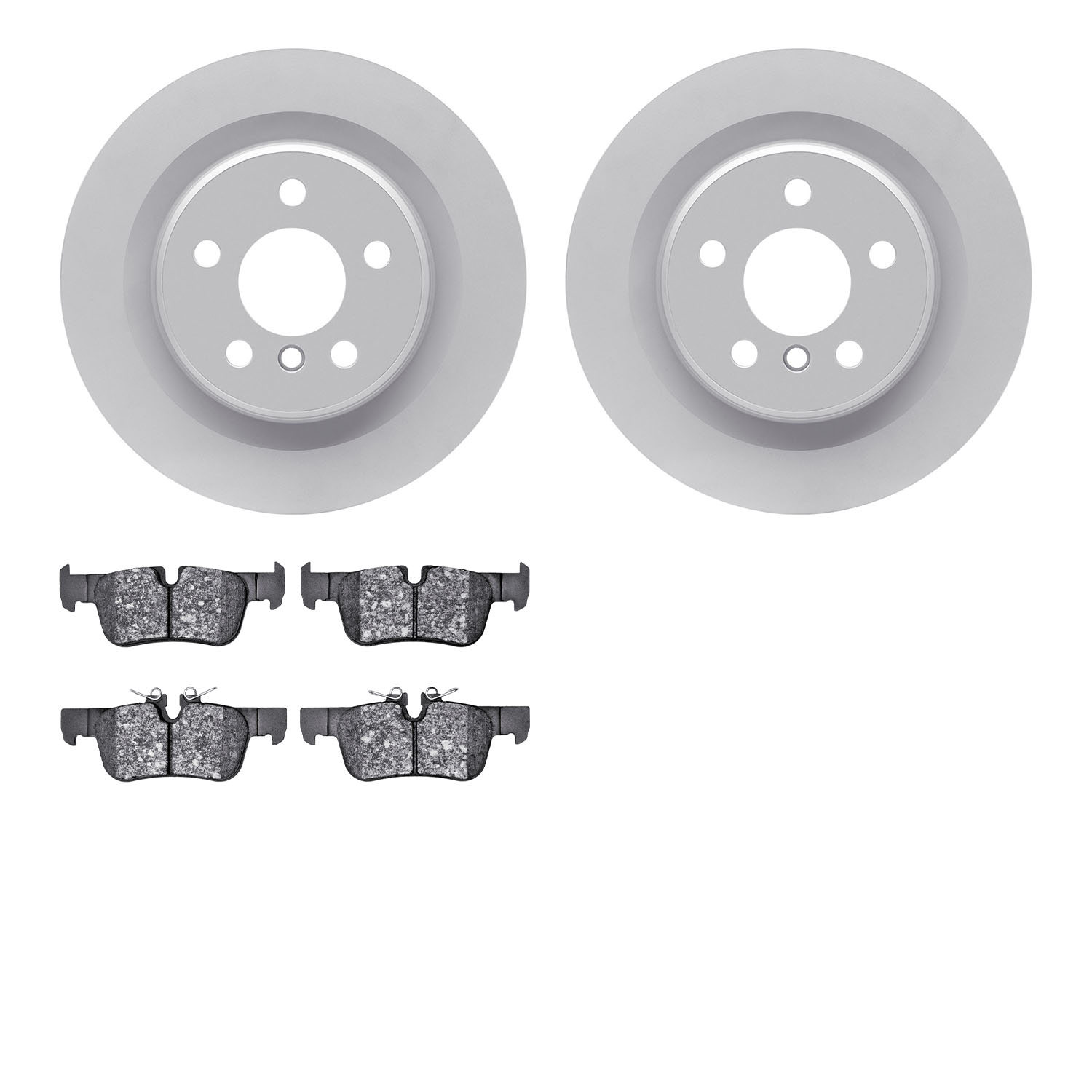 4502-31277 Geospec Brake Rotors w/5000 Advanced Brake Pads Kit, Fits Select Multiple Makes/Models, Position: Rear