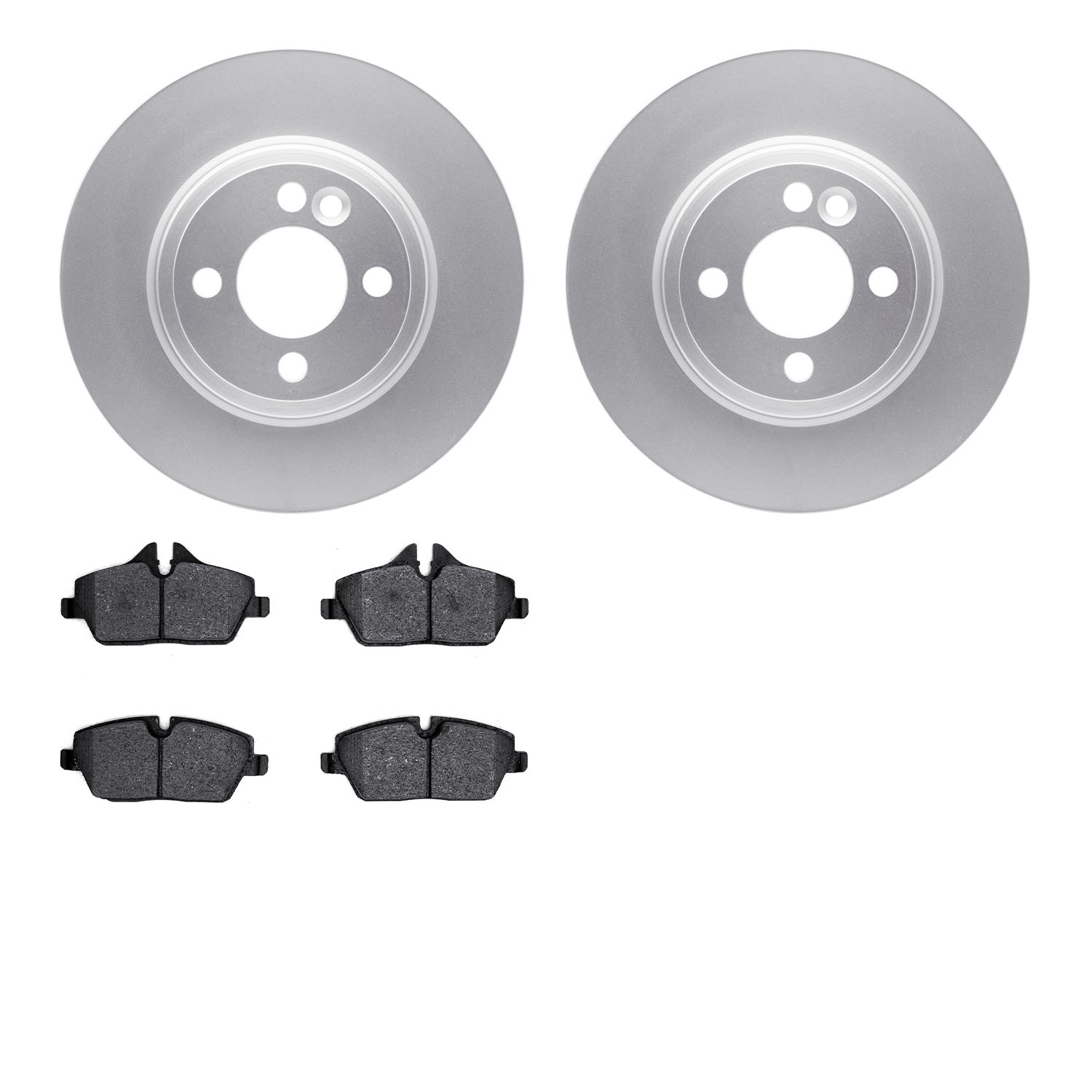 4502-32030 Geospec Brake Rotors w/5000 Advanced Brake Pads Kit, 2007-2015 Mini, Position: Front