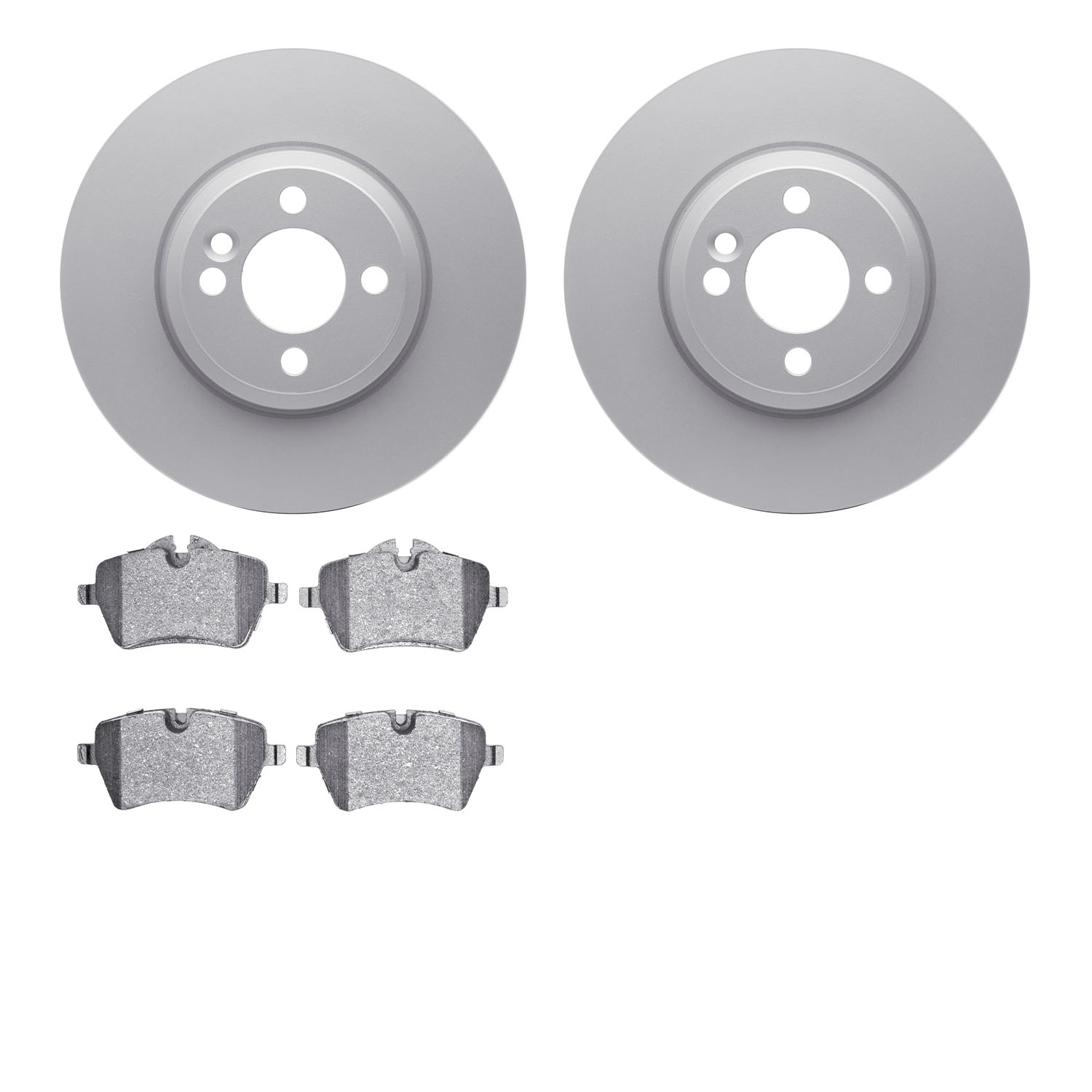 4502-32032 Geospec Brake Rotors w/5000 Advanced Brake Pads Kit, 2007-2015 Mini, Position: Front