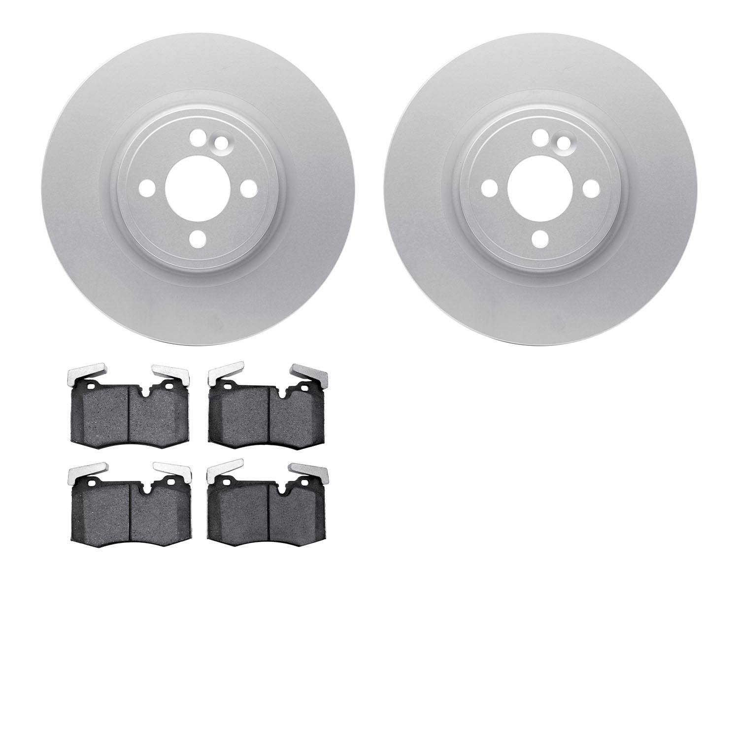 4502-32035 Geospec Brake Rotors w/5000 Advanced Brake Pads Kit, 2009-2014 Mini, Position: Front