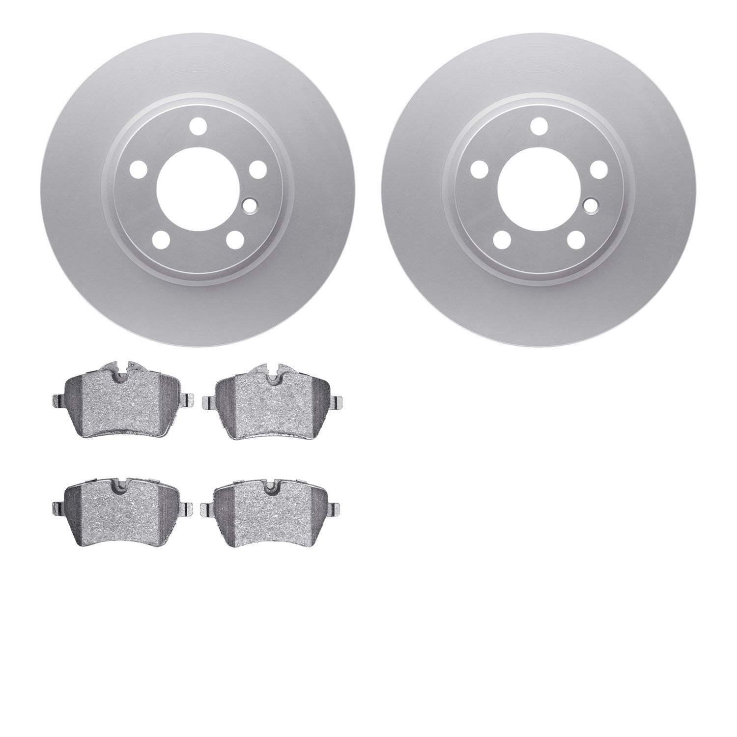 4502-32040 Geospec Brake Rotors w/5000 Advanced Brake Pads Kit, 2013-2016 Mini, Position: Front