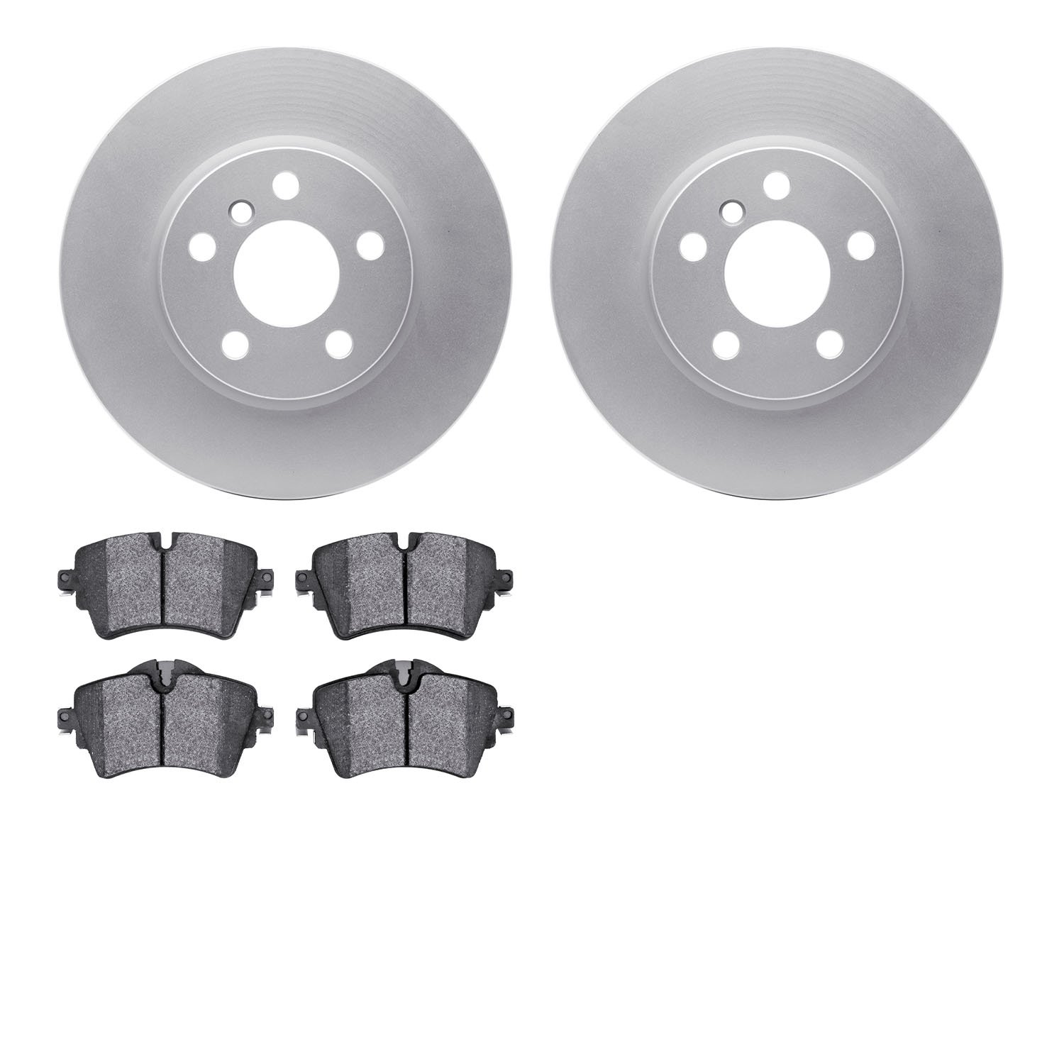 4502-32047 Geospec Brake Rotors w/5000 Advanced Brake Pads Kit, 2014-2021 Mini, Position: Front