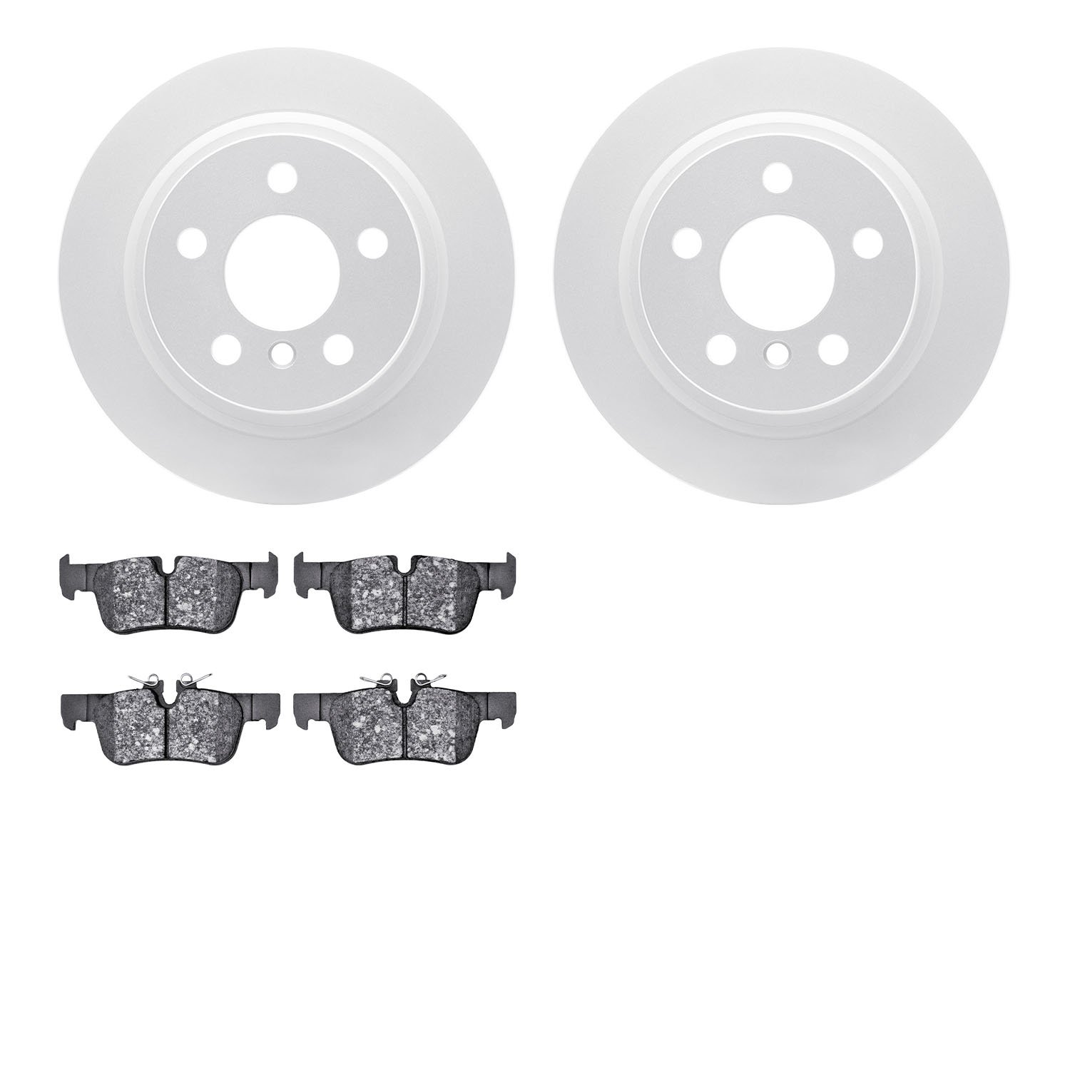 4502-32048 Geospec Brake Rotors w/5000 Advanced Brake Pads Kit, Fits Select Multiple Makes/Models, Position: Rear