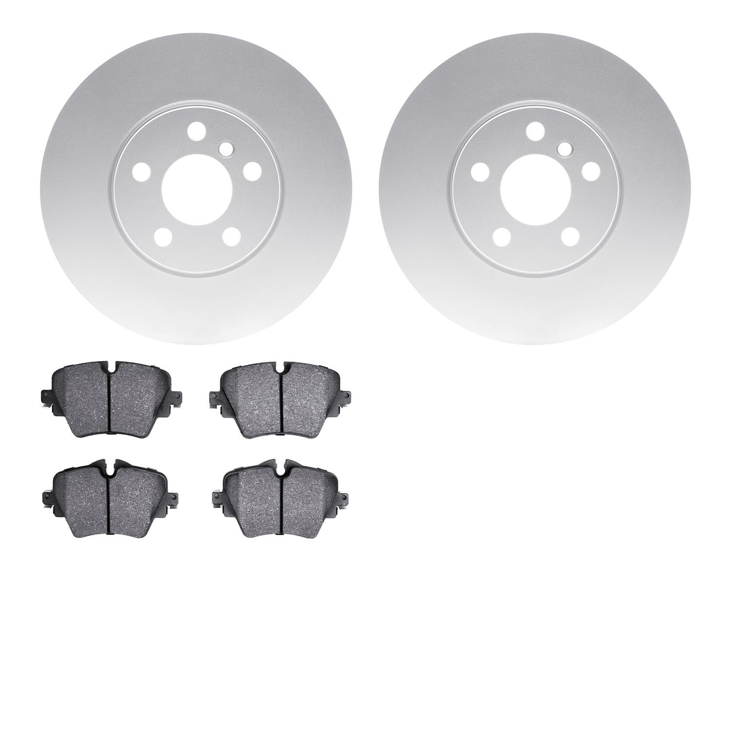 4502-32054 Geospec Brake Rotors w/5000 Advanced Brake Pads Kit, Fits Select Mini, Position: Front