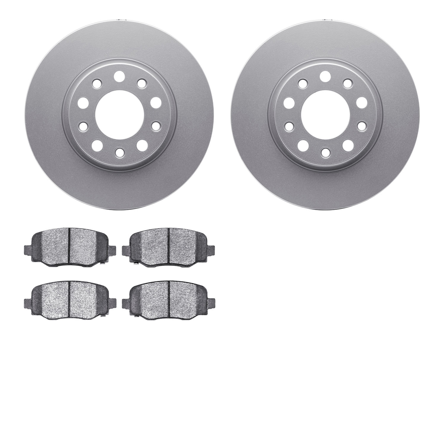 4502-42059 Geospec Brake Rotors w/5000 Advanced Brake Pads Kit, Fits Select Mopar, Position: Rear