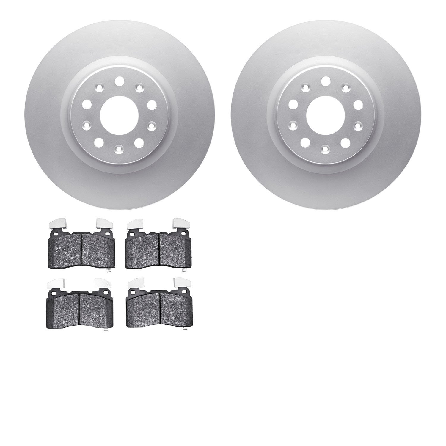 4502-46108 Geospec Brake Rotors w/5000 Advanced Brake Pads Kit, Fits Select GM, Position: Front