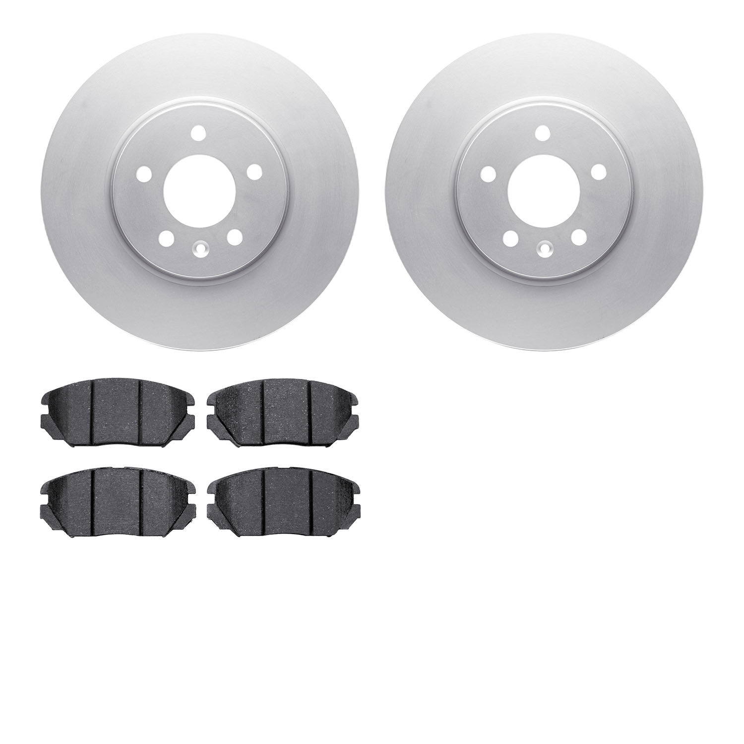 4502-46110 Geospec Brake Rotors w/5000 Advanced Brake Pads Kit, 2014-2019 GM, Position: Front