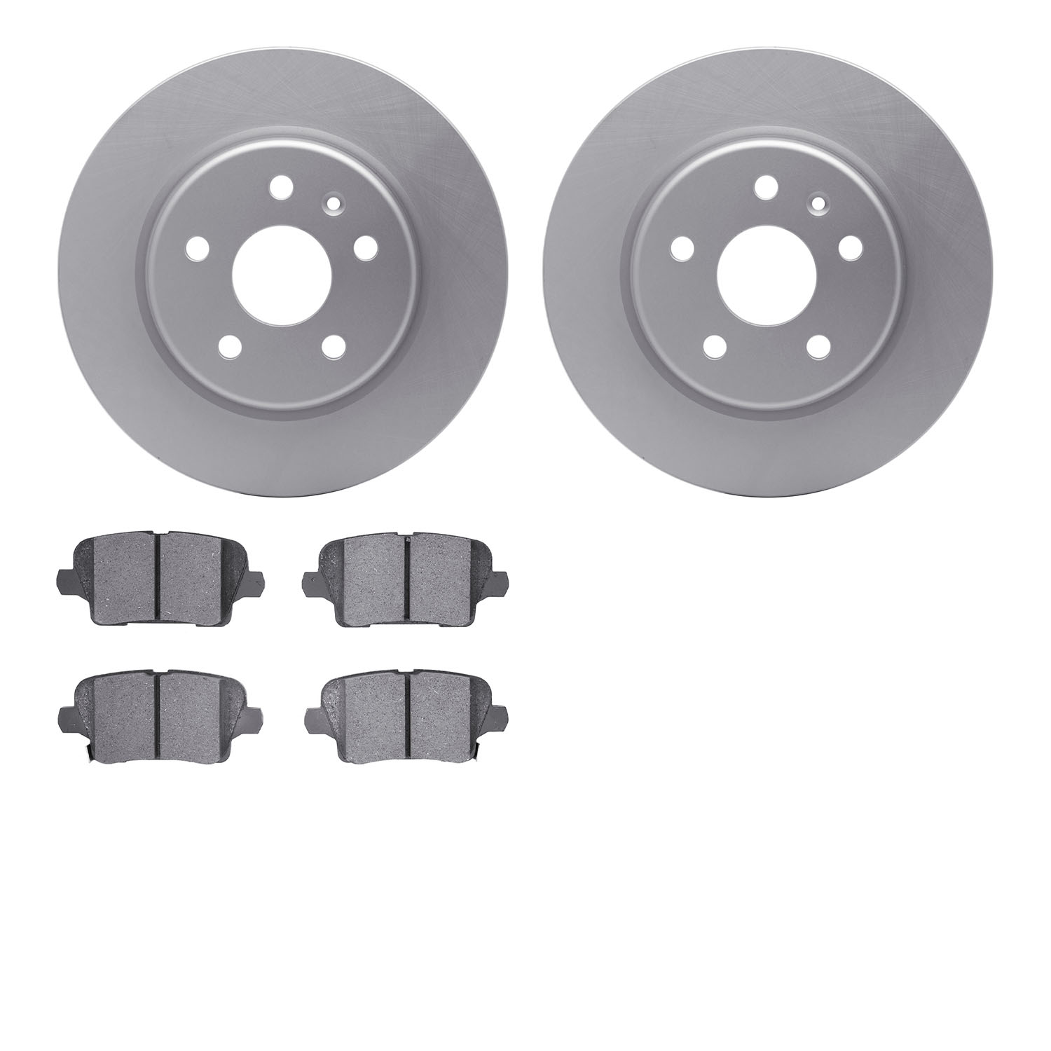 4502-46133 Geospec Brake Rotors w/5000 Advanced Brake Pads Kit, Fits Select GM, Position: Rear