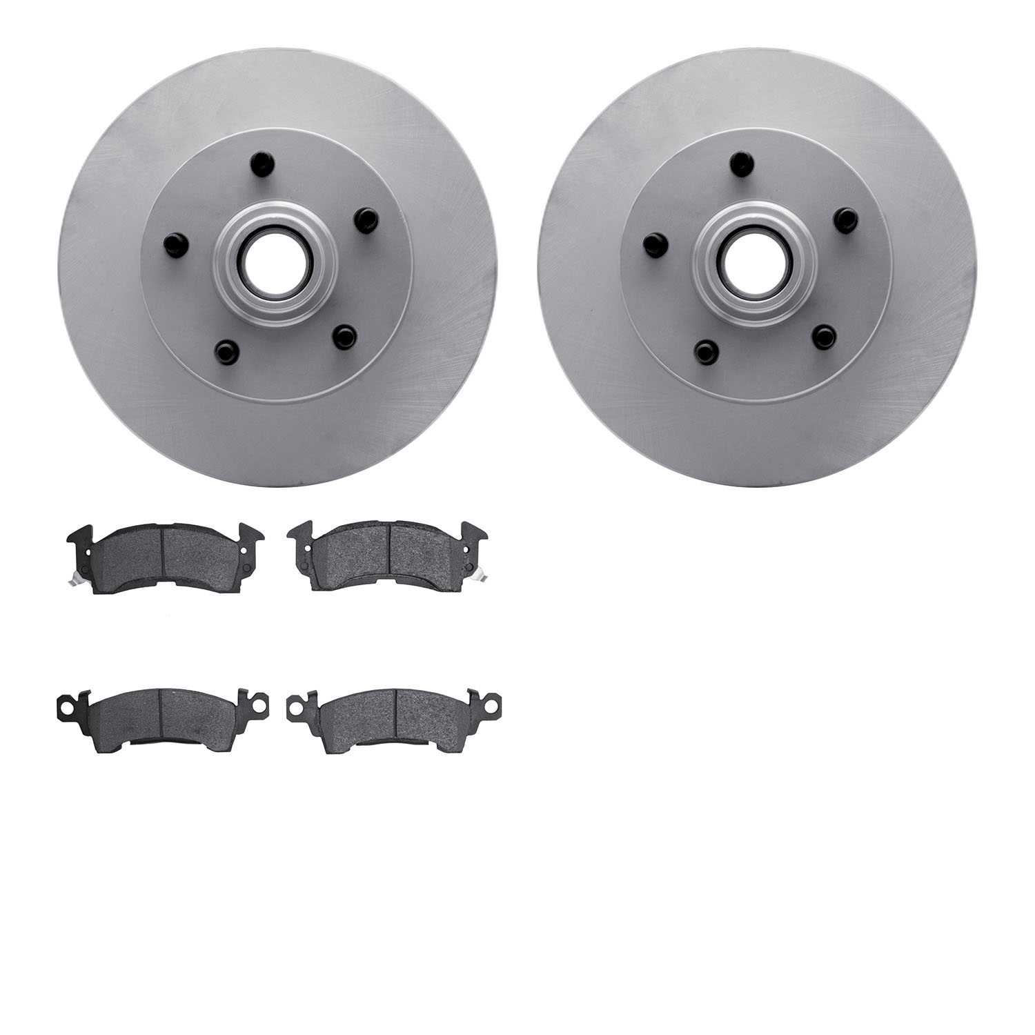 4502-47034 Geospec Brake Rotors w/5000 Advanced Brake Pads Kit, 1969-1974 GM, Position: Front