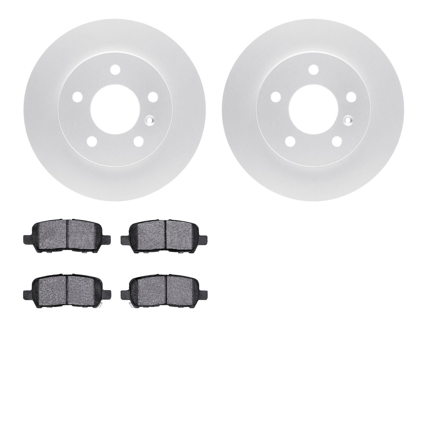 4502-47084 Geospec Brake Rotors w/5000 Advanced Brake Pads Kit, 2004-2016 GM, Position: Rear