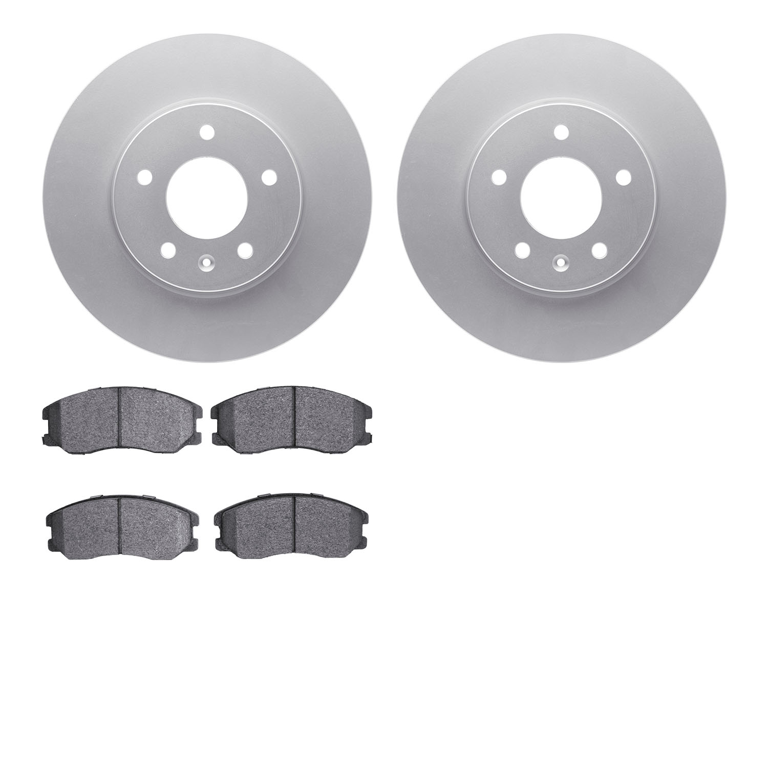 4502-47109 Geospec Brake Rotors w/5000 Advanced Brake Pads Kit, 2007-2015 GM, Position: Front