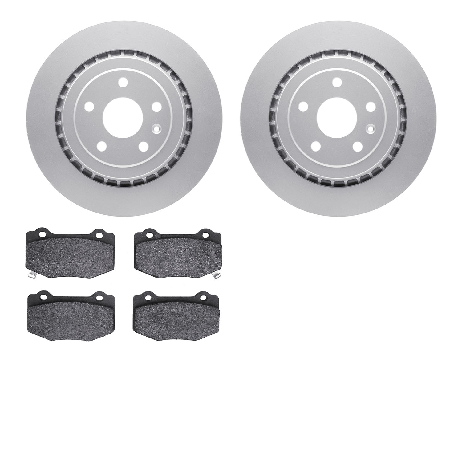 4502-47113 Geospec Brake Rotors w/5000 Advanced Brake Pads Kit, Fits Select GM, Position: Rear