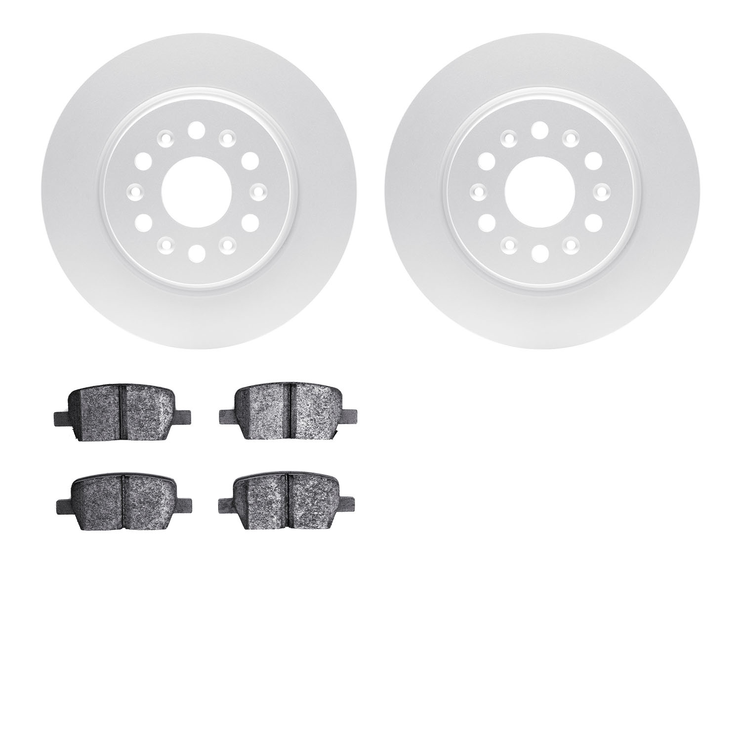 4502-48022 Geospec Brake Rotors w/5000 Advanced Brake Pads Kit, 2017-2020 GM, Position: Rear