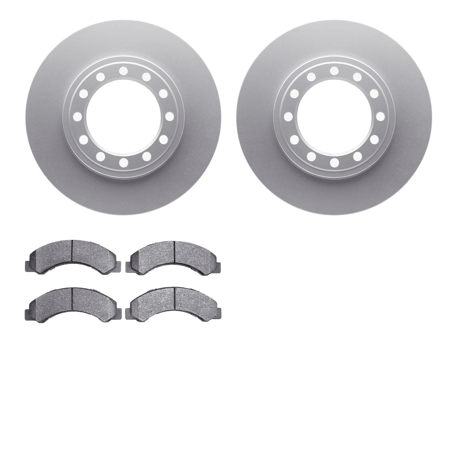 4502-48136 Geospec Brake Rotors w/5000 Advanced Brake Pads Kit, Fits Select GM, Position: Front