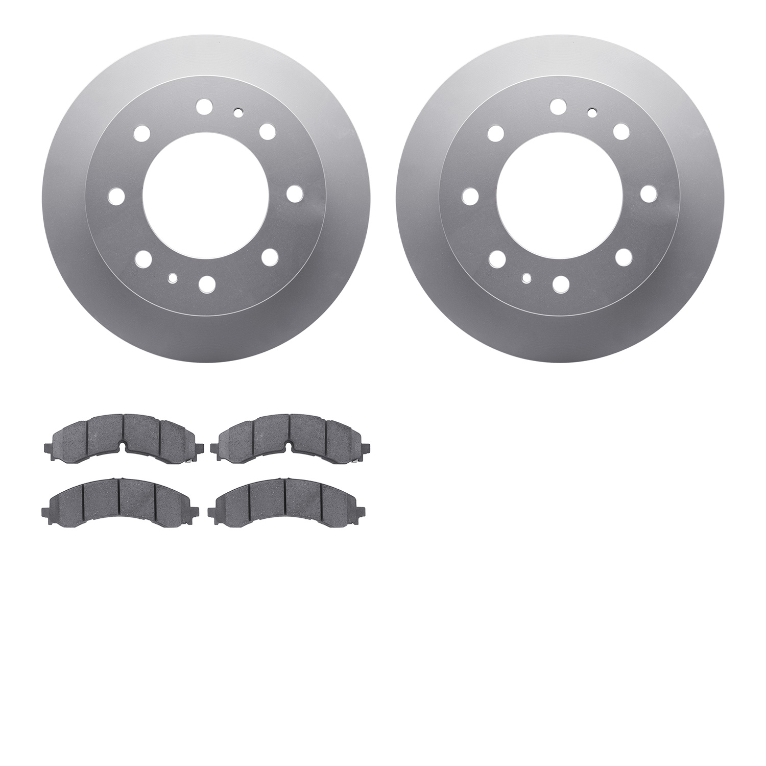 4502-48144 Geospec Brake Rotors w/5000 Advanced Brake Pads Kit, Fits Select GM, Position: Rear