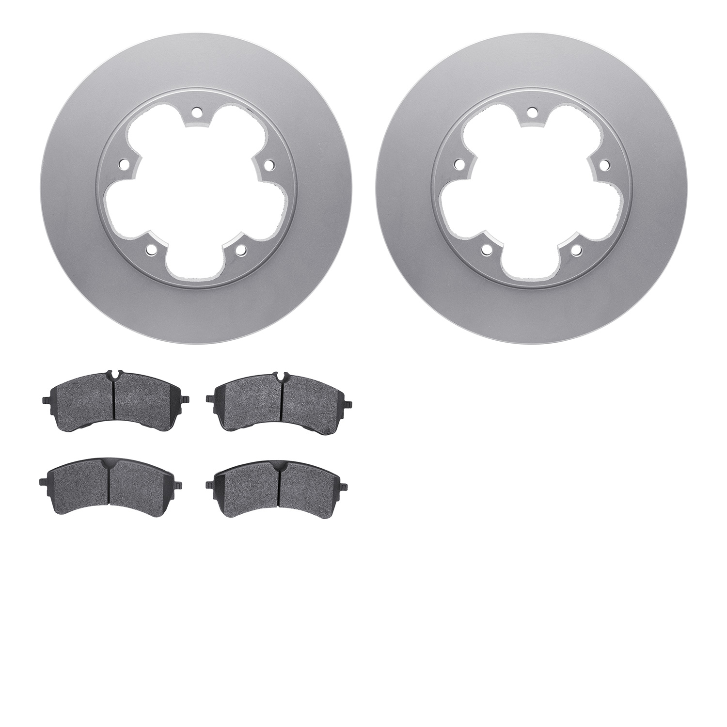 4502-54242 Geospec Brake Rotors w/5000 Advanced Brake Pads Kit, 2020-2020 Ford/Lincoln/Mercury/Mazda, Position: Rear